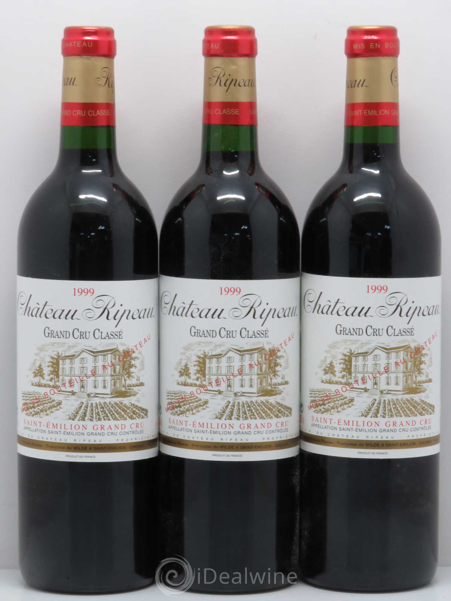 Château Ripeau Grand Cru Classé 1999 - Lot of 12 bottles - 3