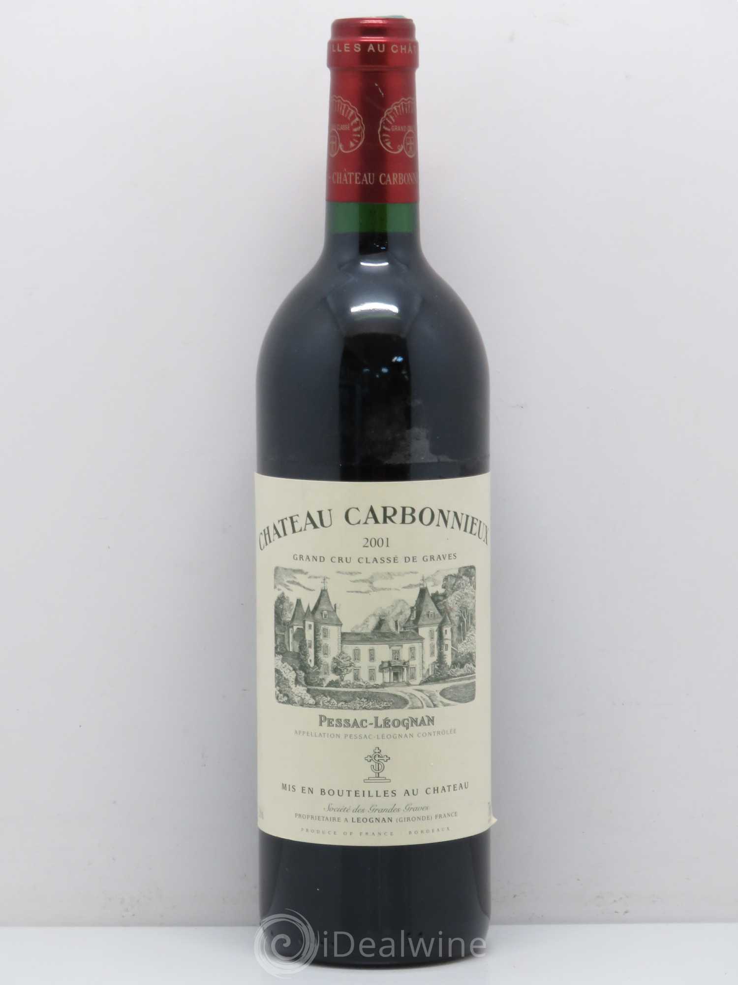 Château Carbonnieux Cru Classé de Graves 2001 - Lot de 1 bouteille - 0