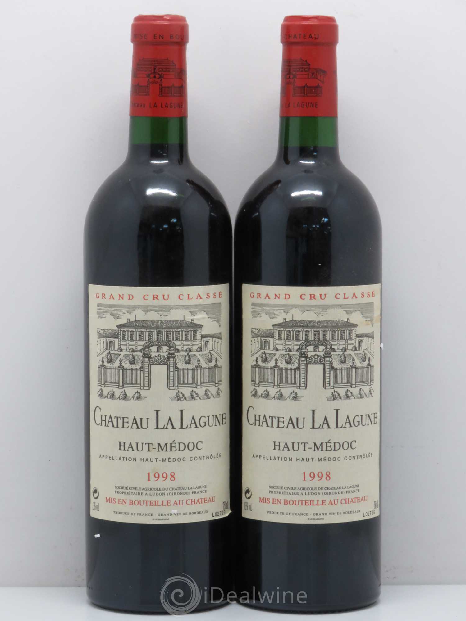 Château la Lagune 3ème Grand Cru Classé 1998 - Lot de 2 bouteilles - 0