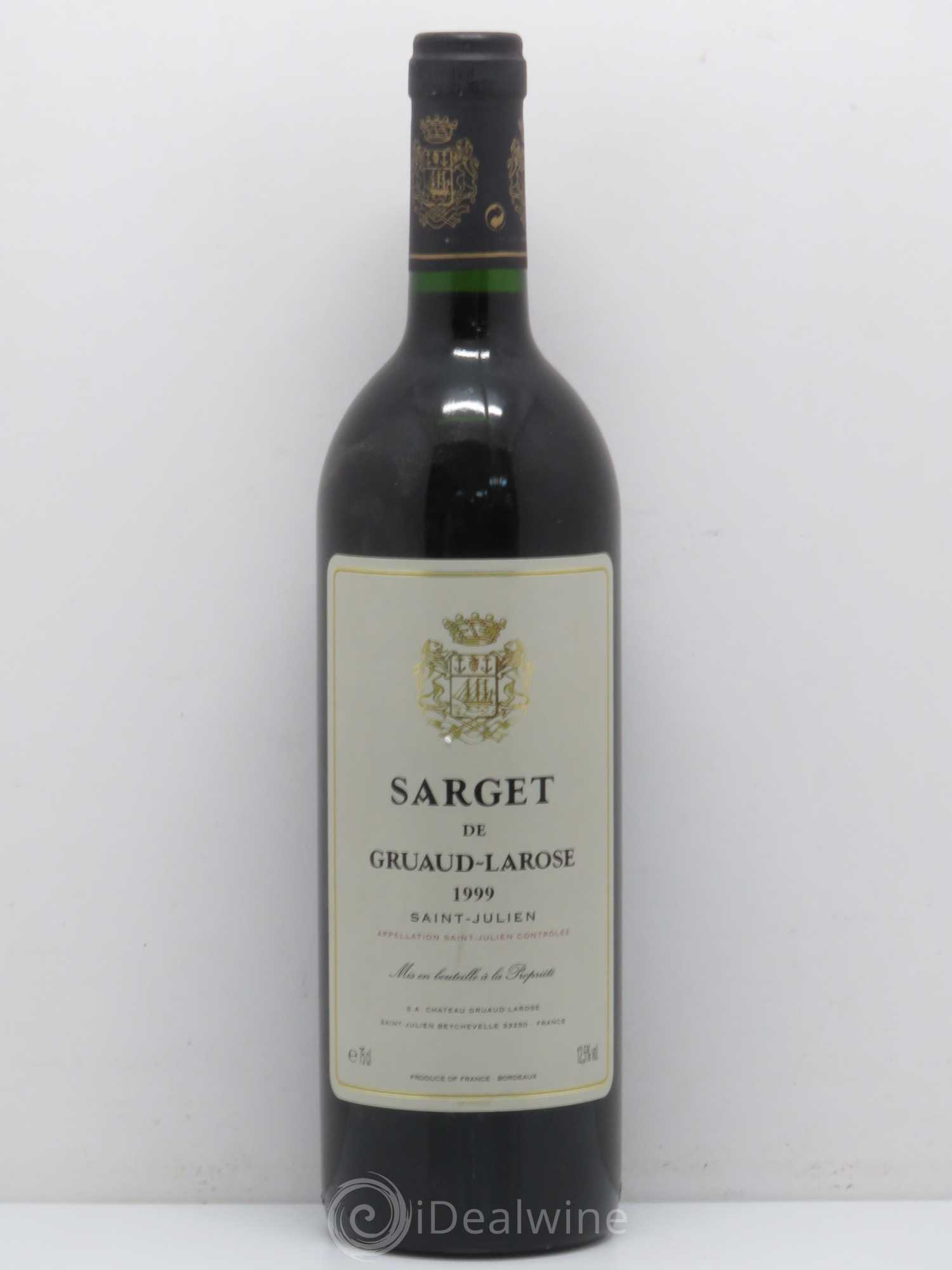 Sarget de Gruaud Larose Second Vin 1999 - Lot de 1 bouteille - 0