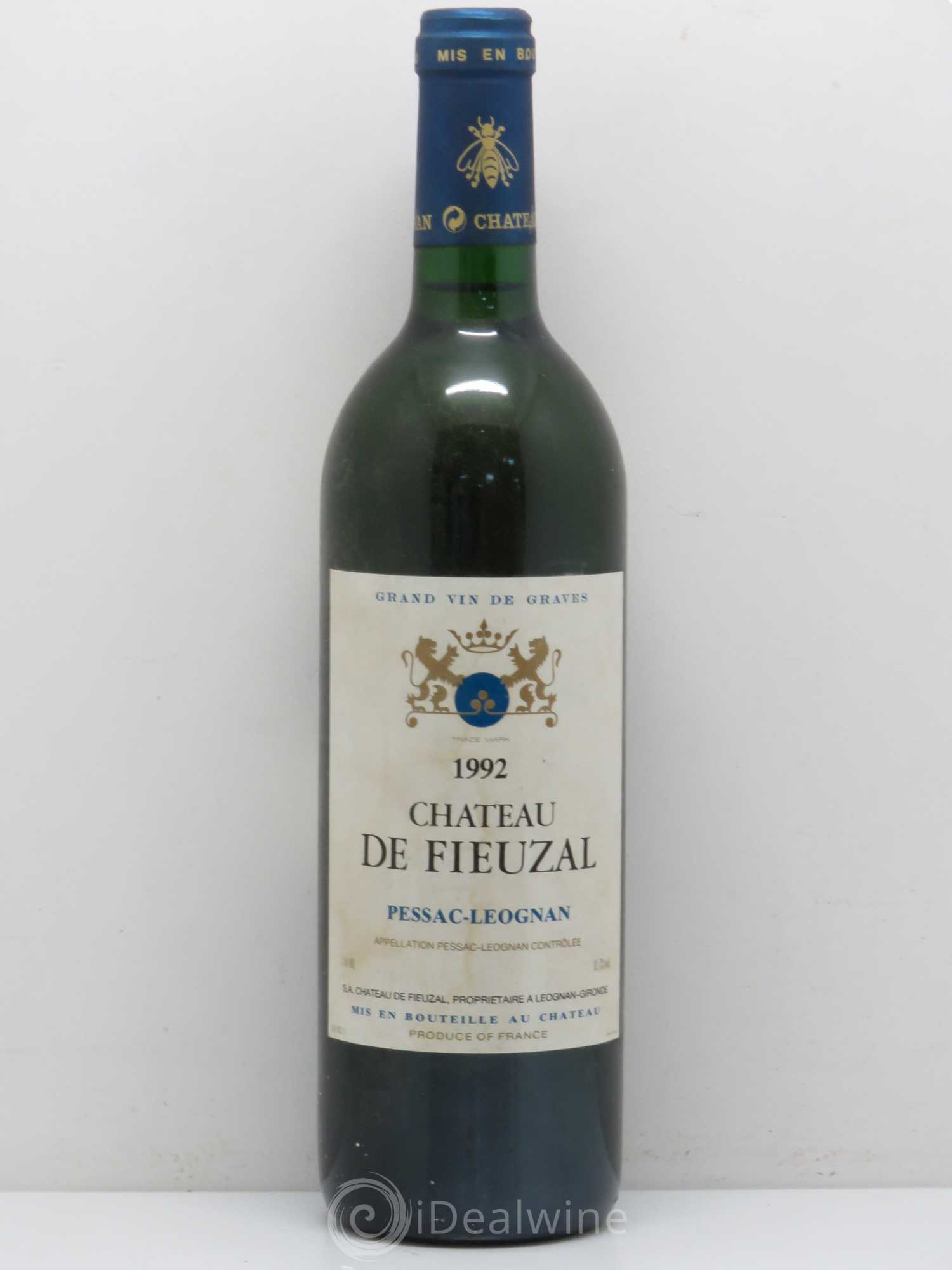 Château de Fieuzal 1992 - Lot de 1 bouteille - 0