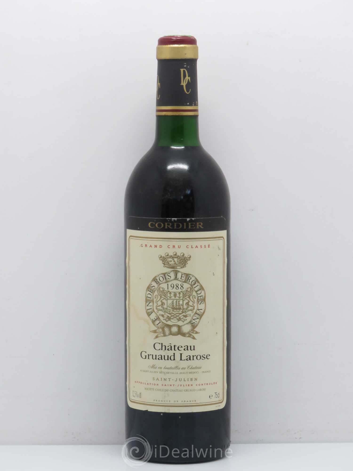 Château Gruaud Larose 2ème Grand Cru Classé 1988 - Lot de 1 bouteille - 0