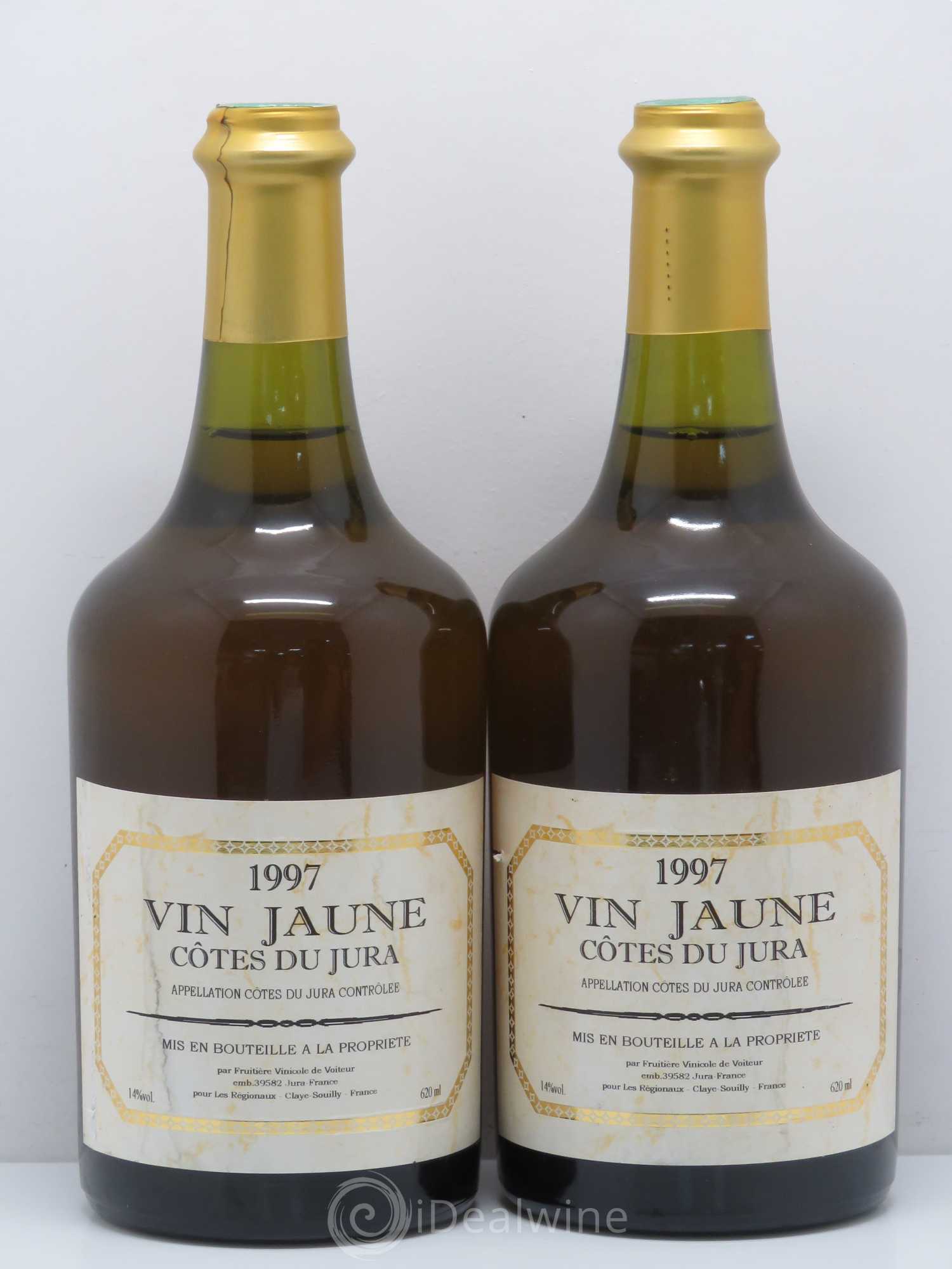 Côtes du Jura Fruitière Vinicole de Voiteur 1997 - Lot de 2 bouteilles - 0
