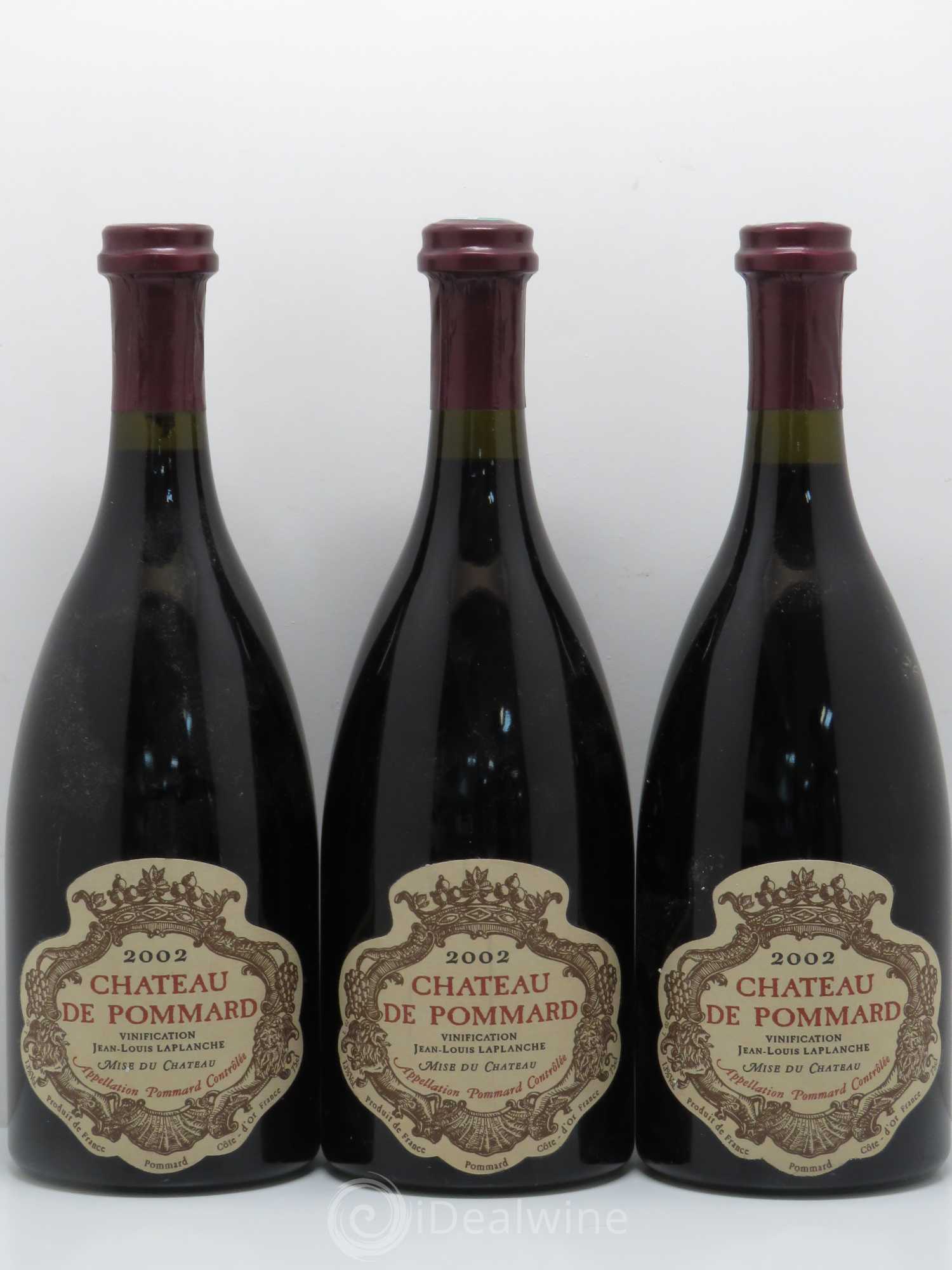 Pommard Château de Pommard 2002 - Lot de 3 bouteilles - 0