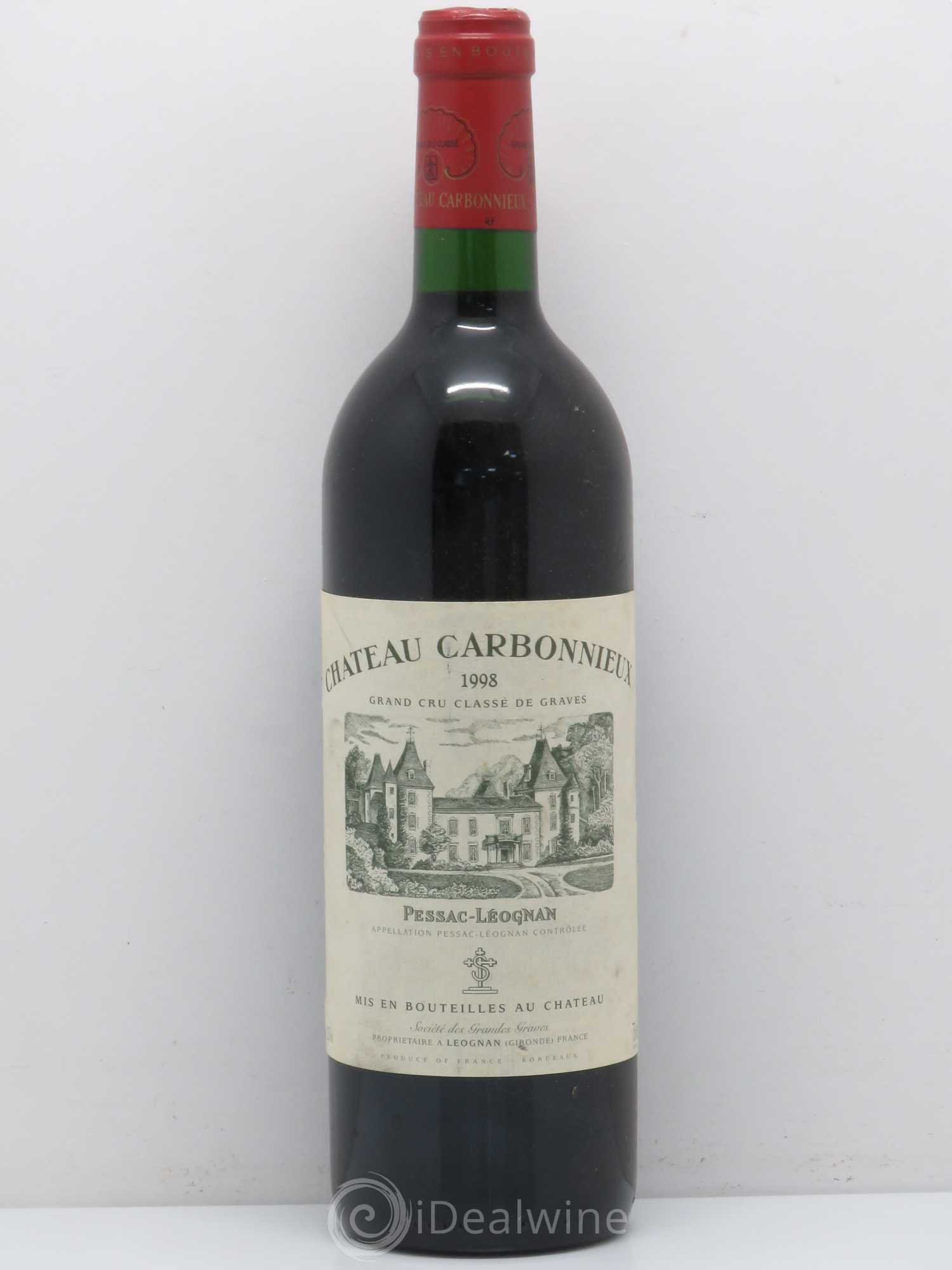 Château Carbonnieux Cru Classé de Graves 1998 - Lot de 1 bouteille - 0