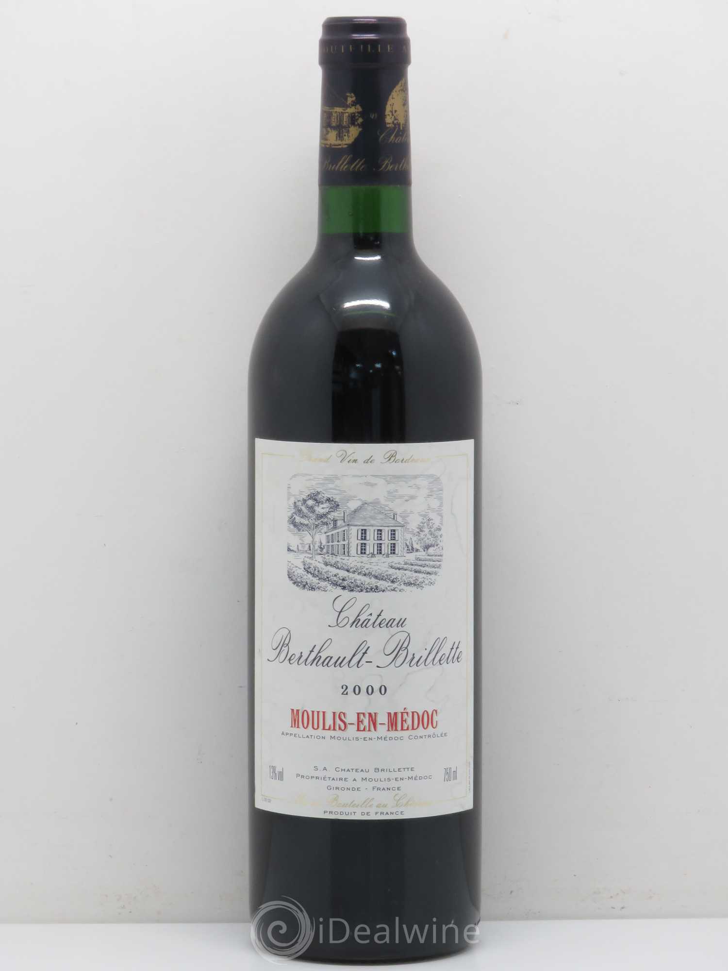 Moulis en Médoc Château Berthault Brillette 2000 - Posten von 1 Flasche - 0