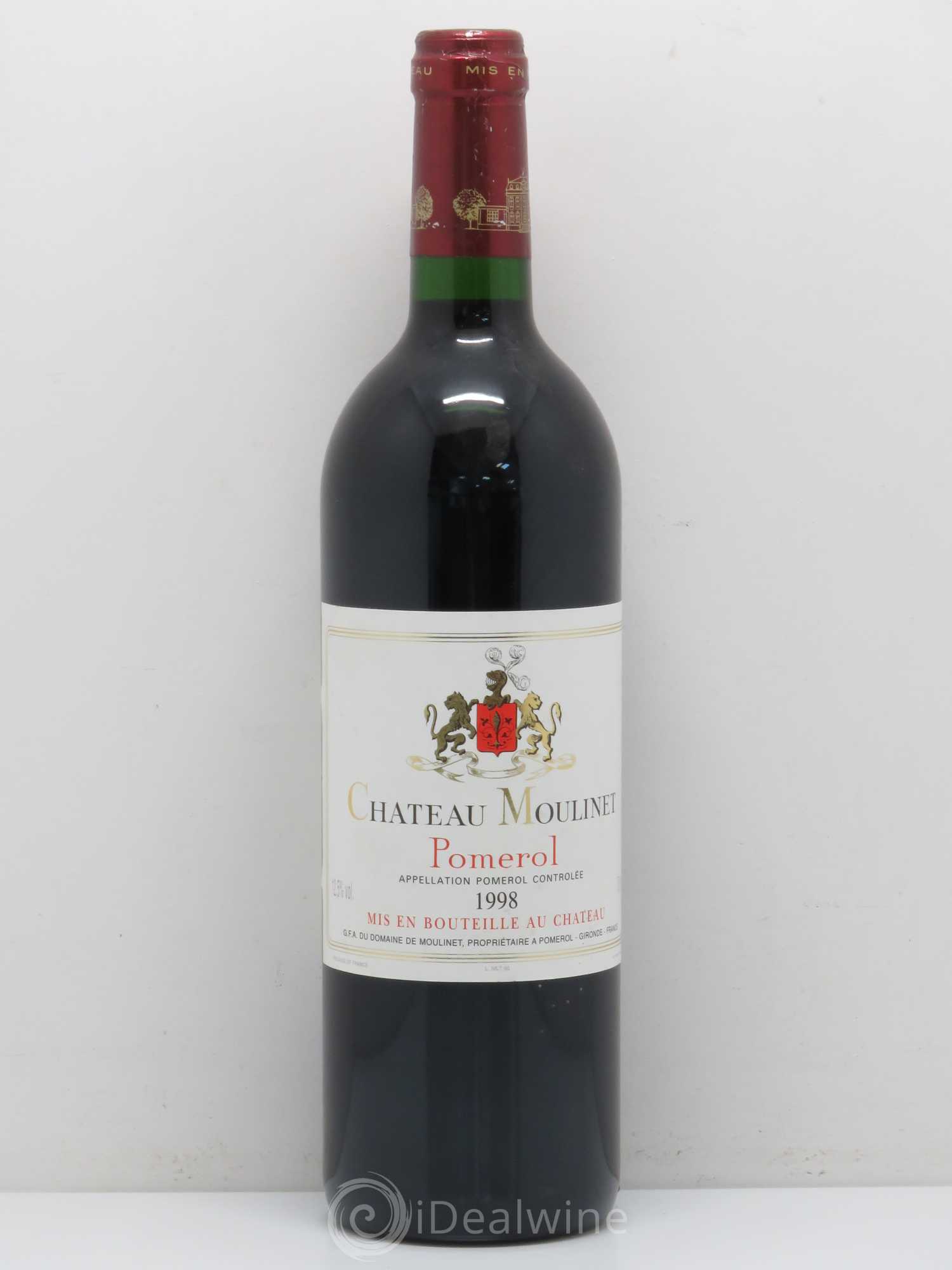 Château Moulinet 1998 - Lot de 1 bouteille - 0