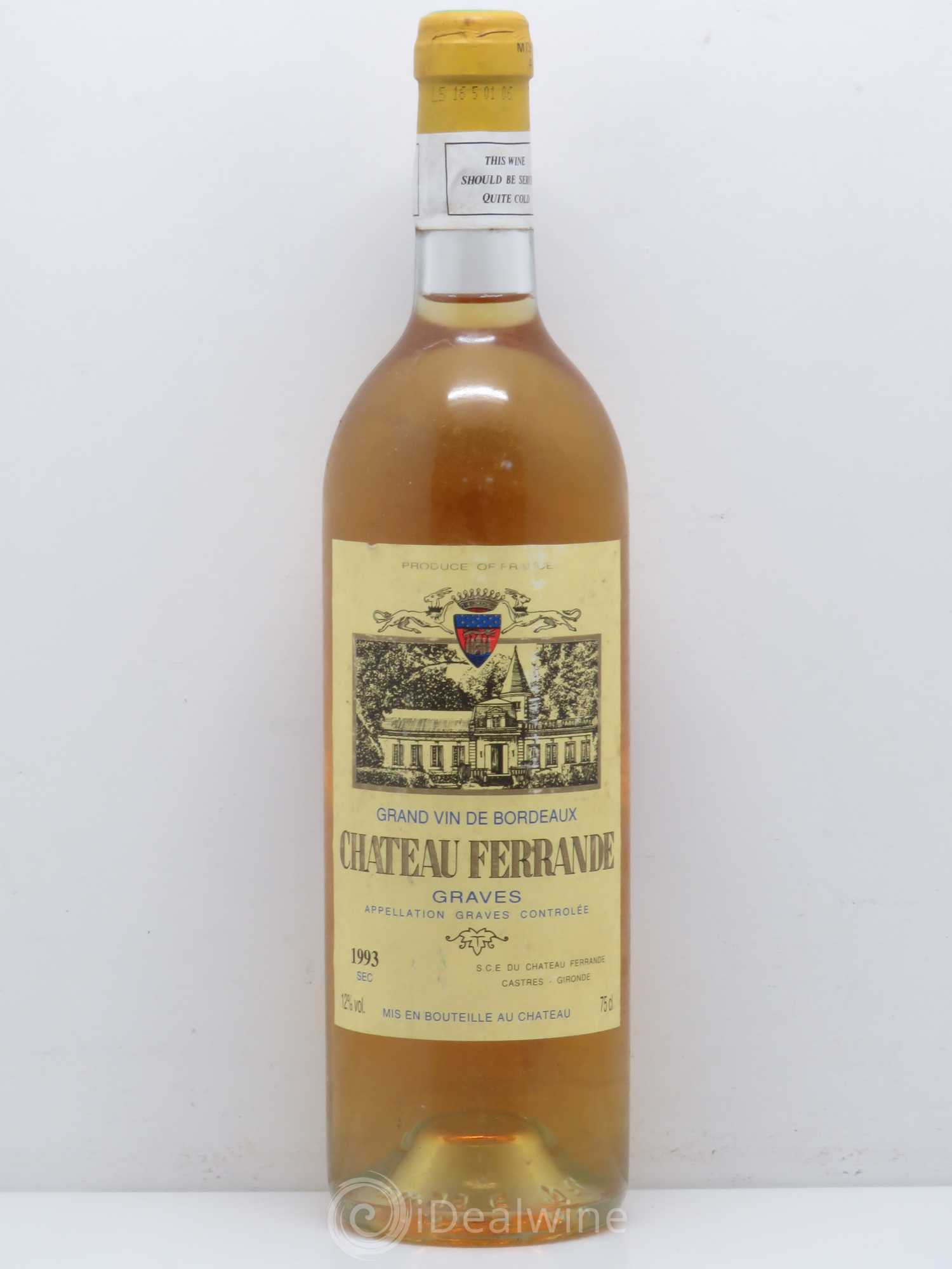 Graves Chateau Ferrande 1993 - Posten von 1 Flasche - 0