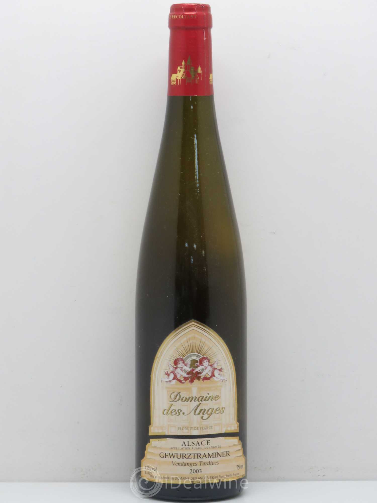 Gewurztraminer Vendanges Tardives Domaine des Anges 2003 - Lotto di 1 bottiglia - 0