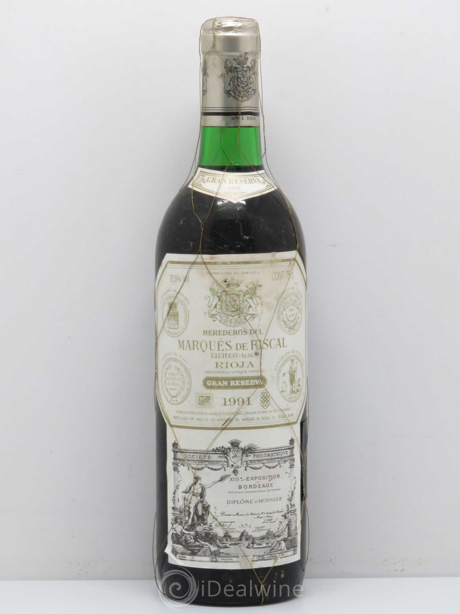 Rioja DOCA Reserva Marqués de Riscal 1991 - Lot of 1 bottle - 0