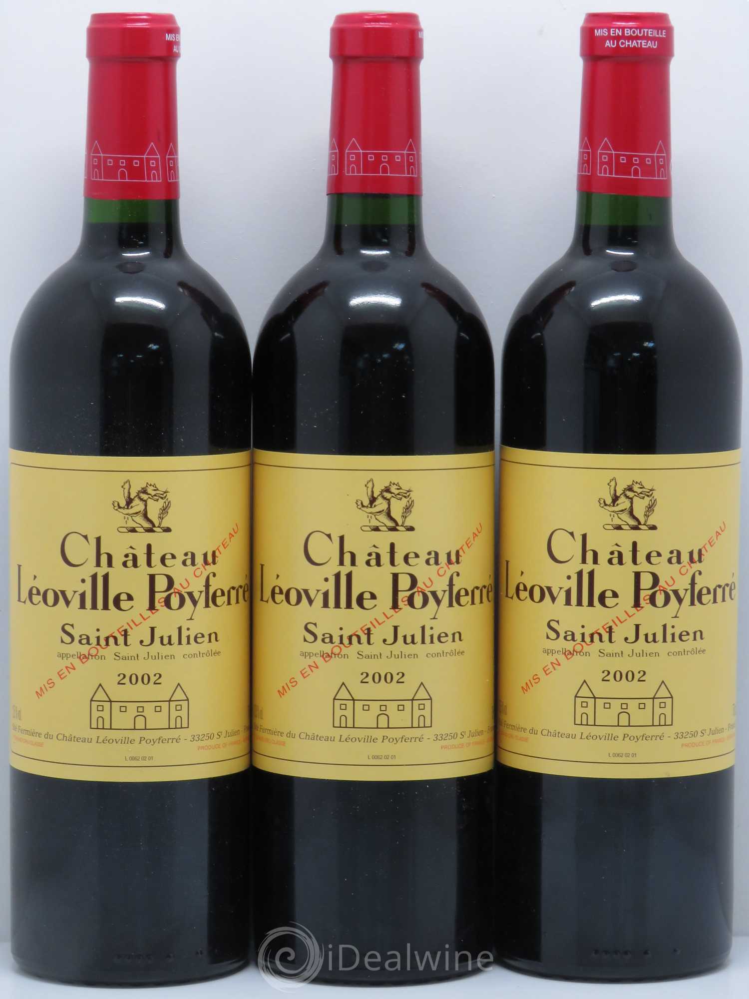 Château Léoville Poyferré 2ème Grand Cru Classé 2002 - Lot de 12 bouteilles - 4
