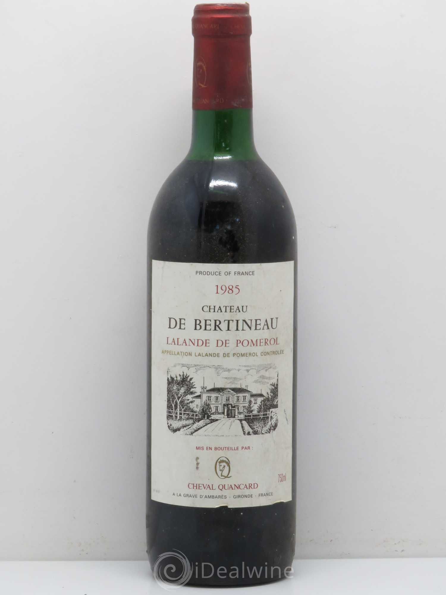 Bordeaux Château de Bertineau Lalande de Pomerol 1985 - Posten von 1 Flasche - 0
