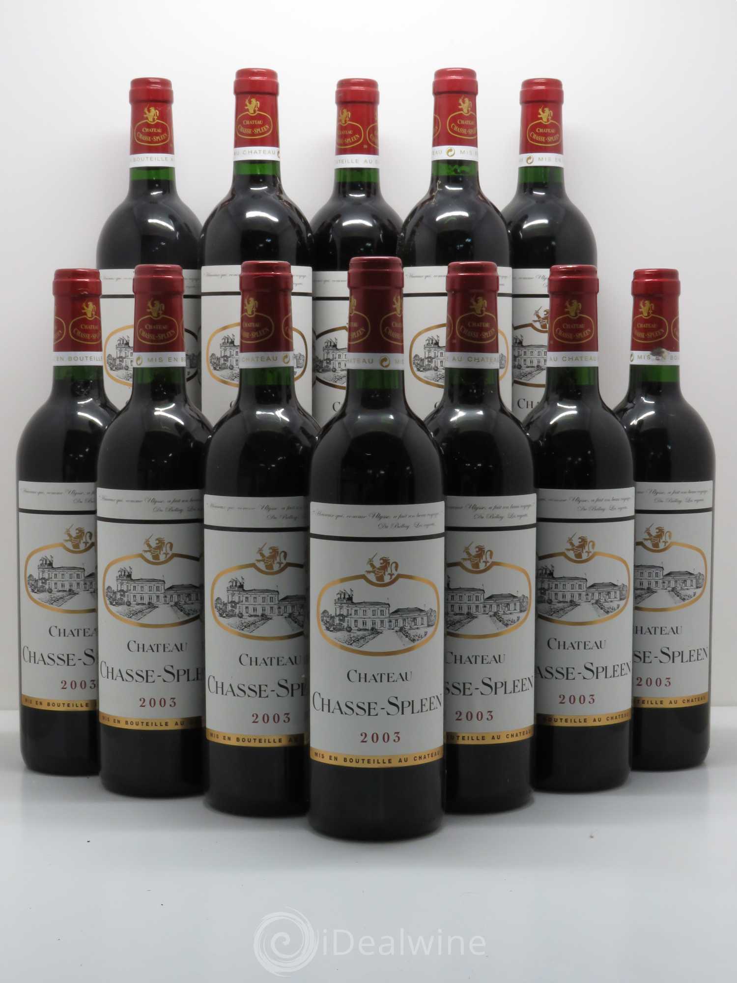 Château Chasse Spleen 2003 - Lot de 12 bouteilles - 0