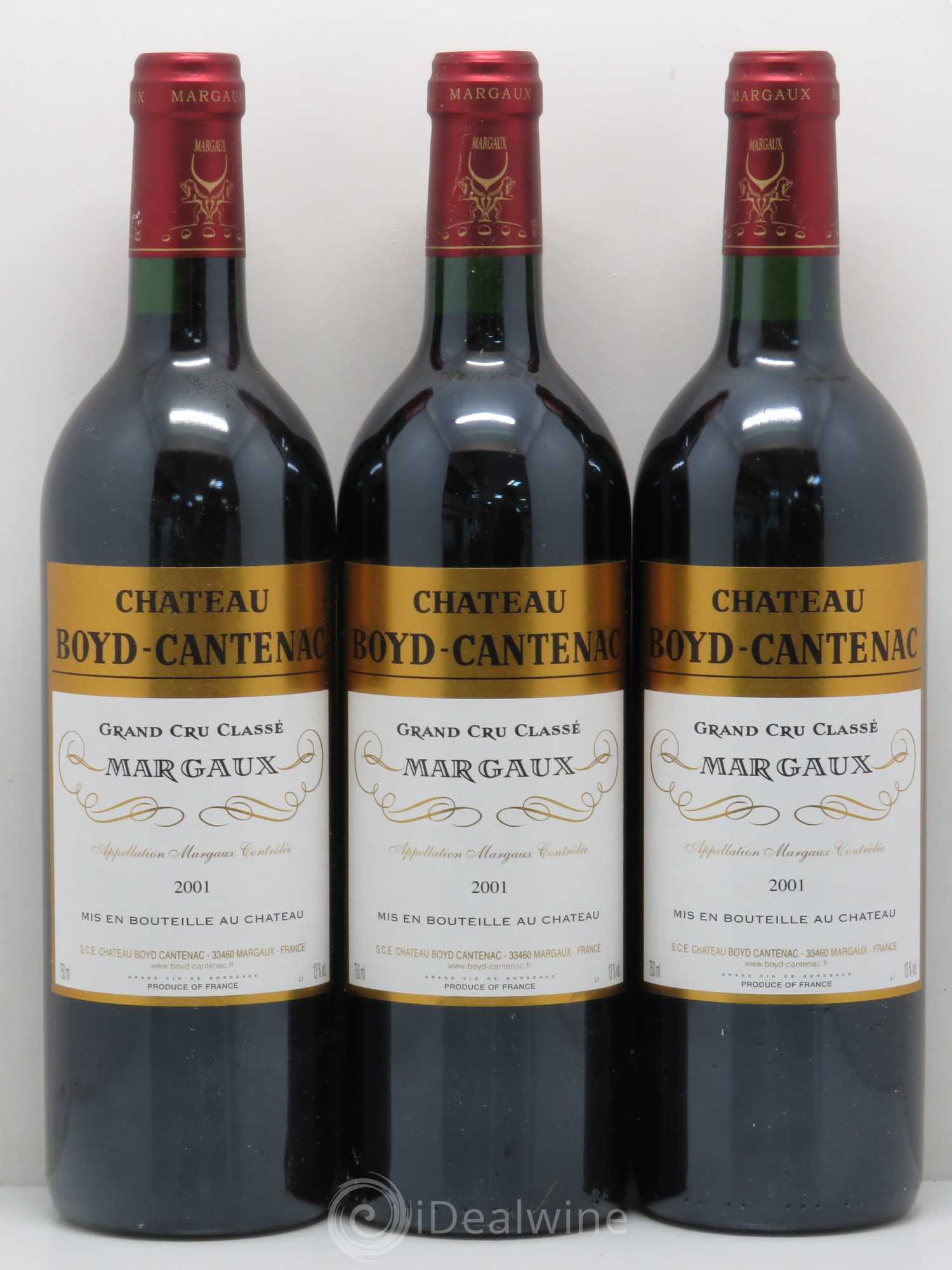 Château Boyd Cantenac 3ème Grand Cru Classé 2001 - Lot de 12 bouteilles - 1