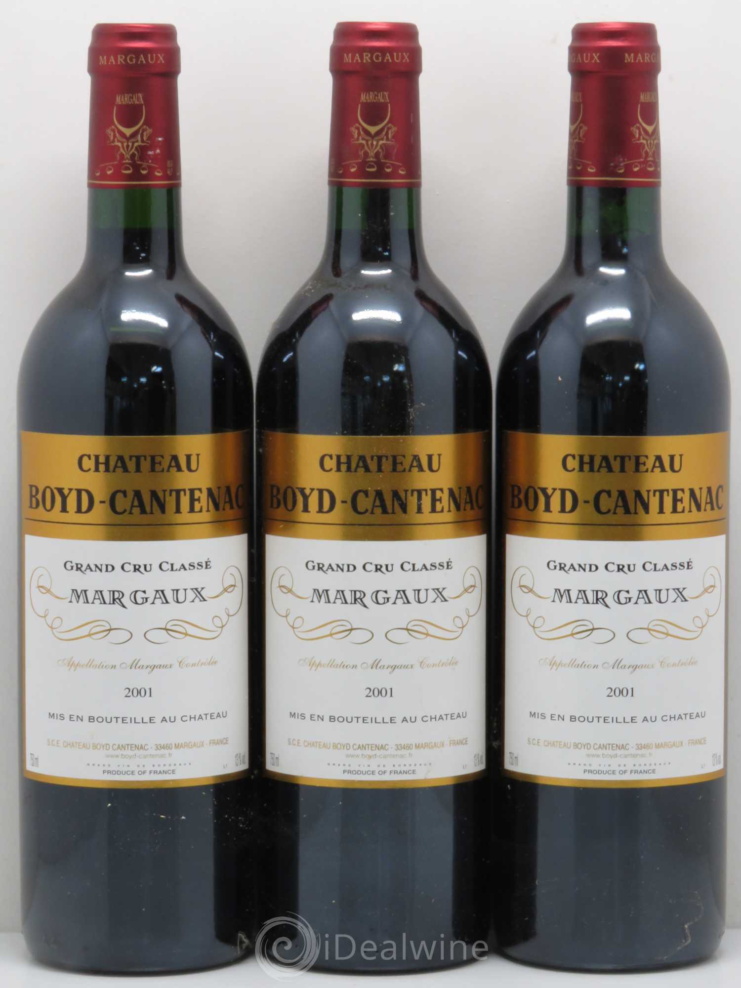Château Boyd Cantenac 3ème Grand Cru Classé 2001 - Lot de 12 bouteilles - 2