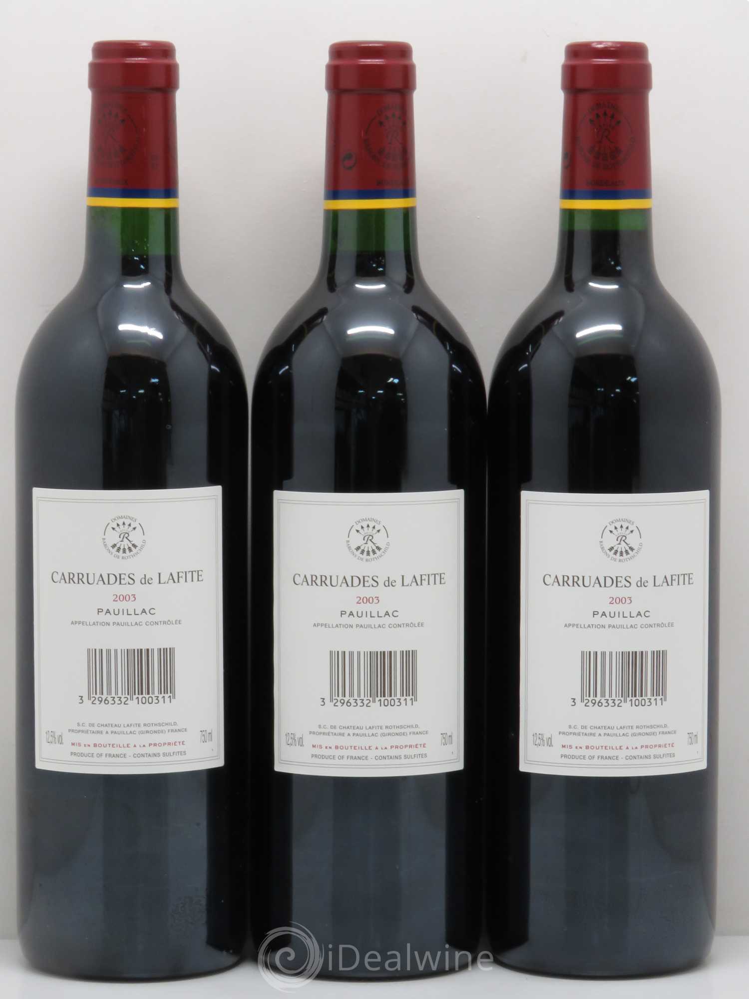 Carruades de Lafite Rothschild Second Vin 2003 - Lot de 12 bouteilles - 4
