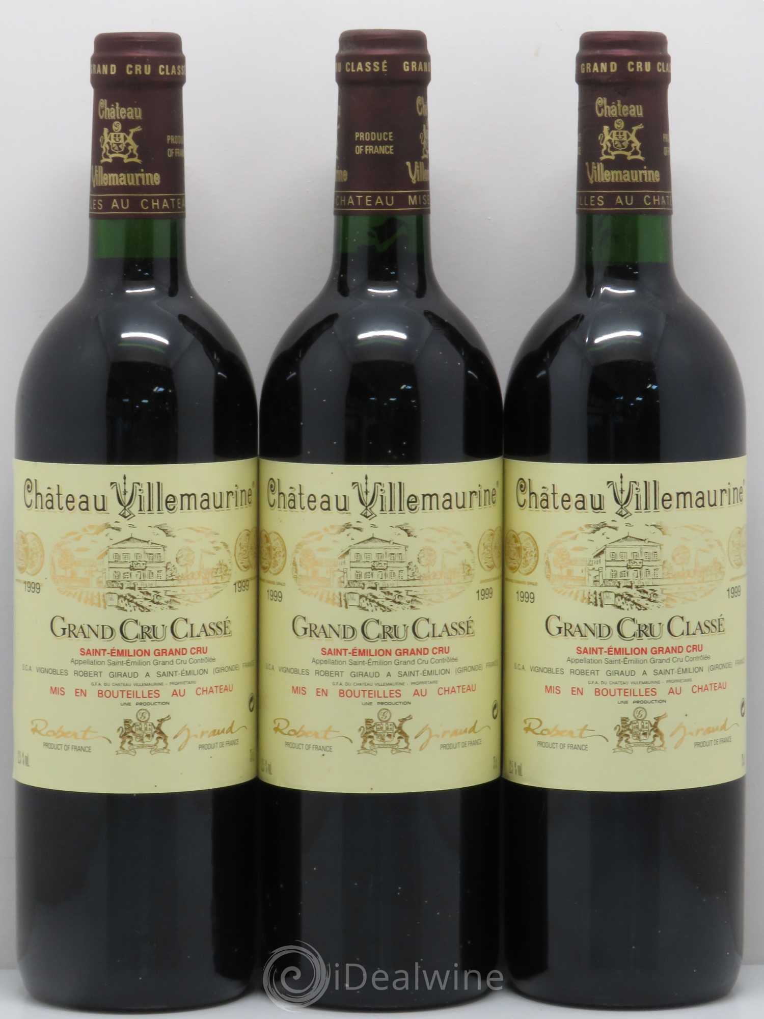 Château Villemaurine Grand Cru Classé 1999 - Lot of 12 bottles - 1