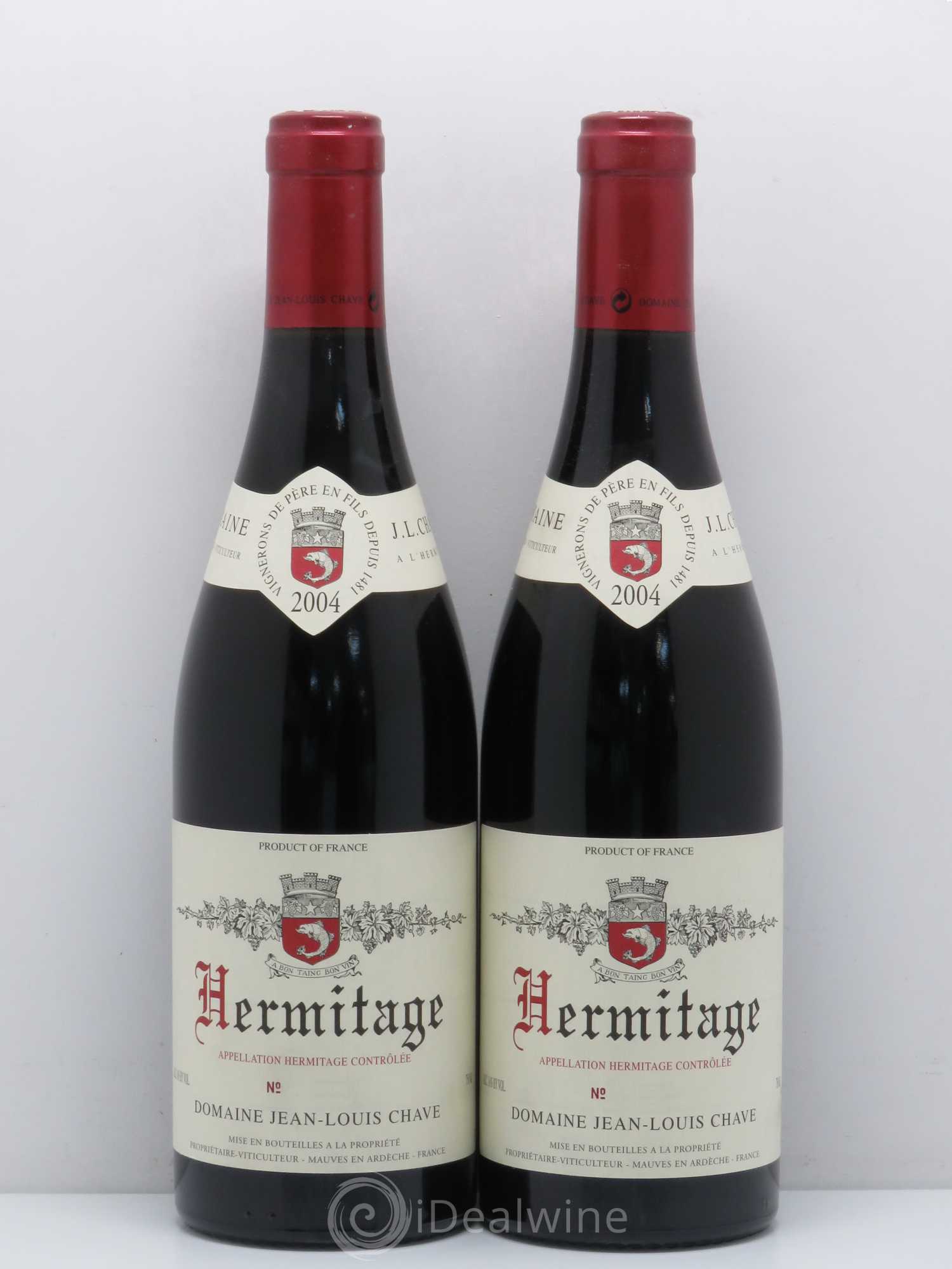 Hermitage Jean-Louis Chave 2004 - Lot de 2 bouteilles - 0
