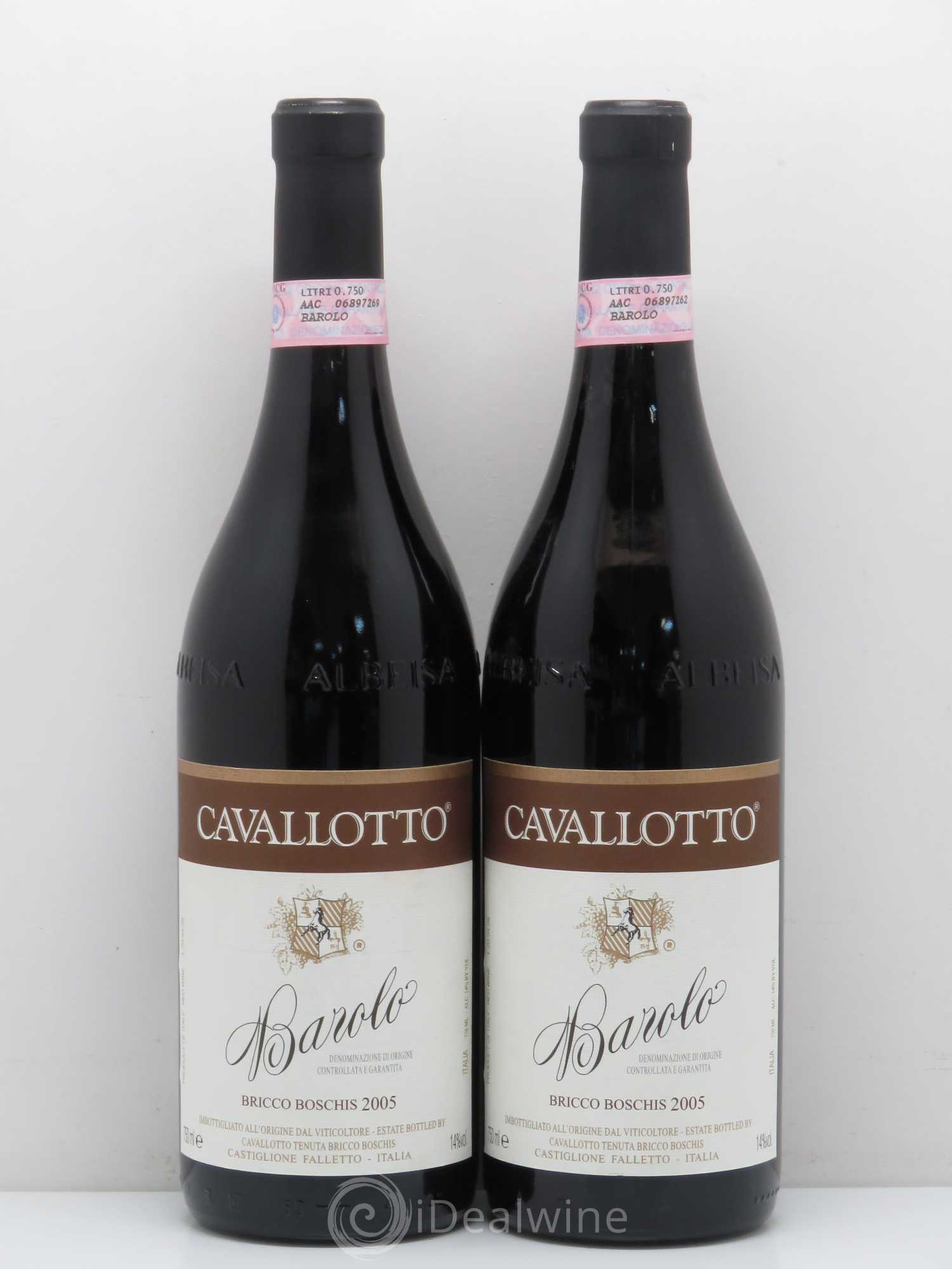 Barolo Bricco Boschis Cavallotto 2005 - Lot de 2 bouteilles - 0