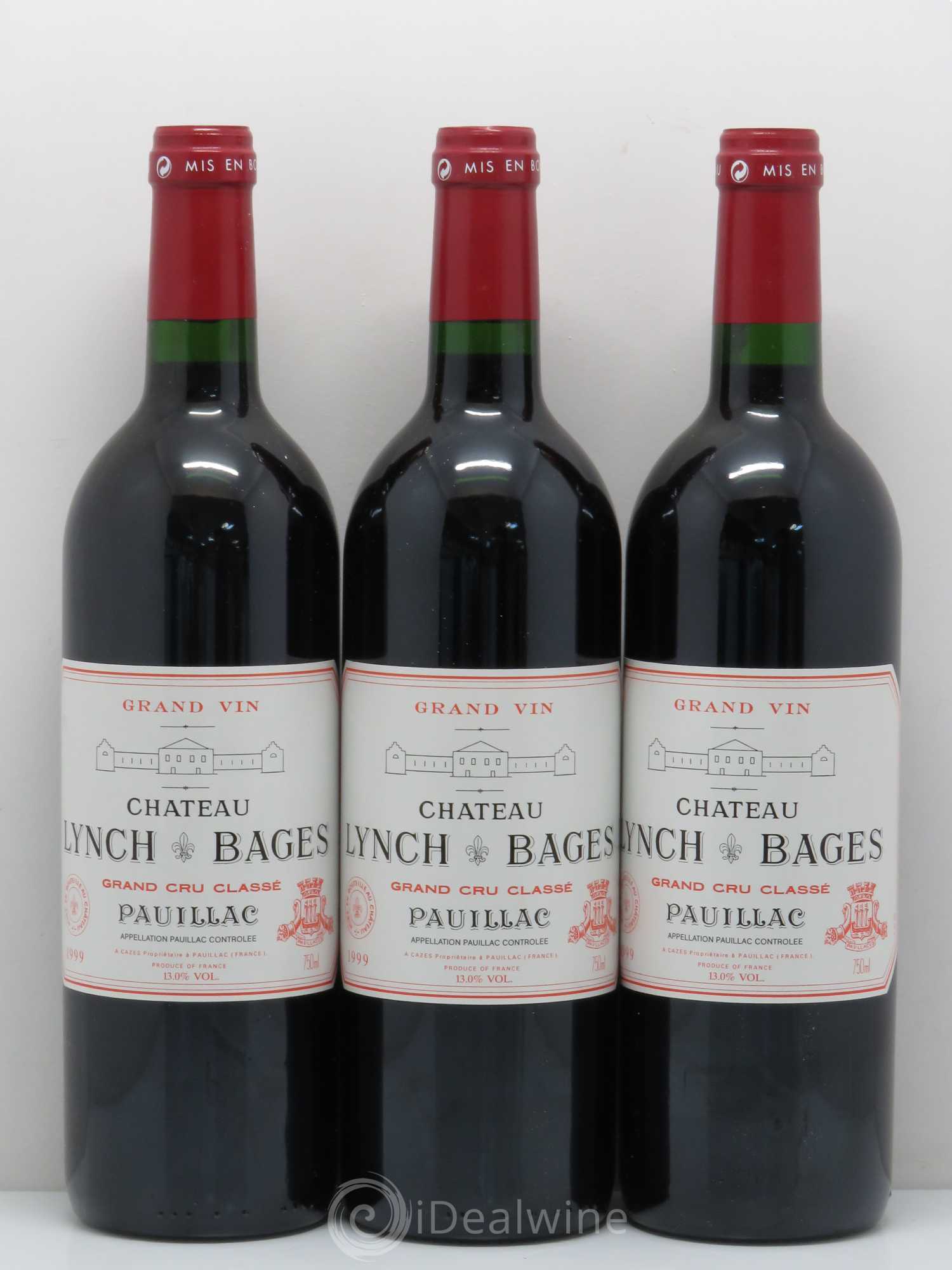 Château Lynch Bages 5ème Grand Cru Classé 1999 - Lot de 12 bouteilles - 1