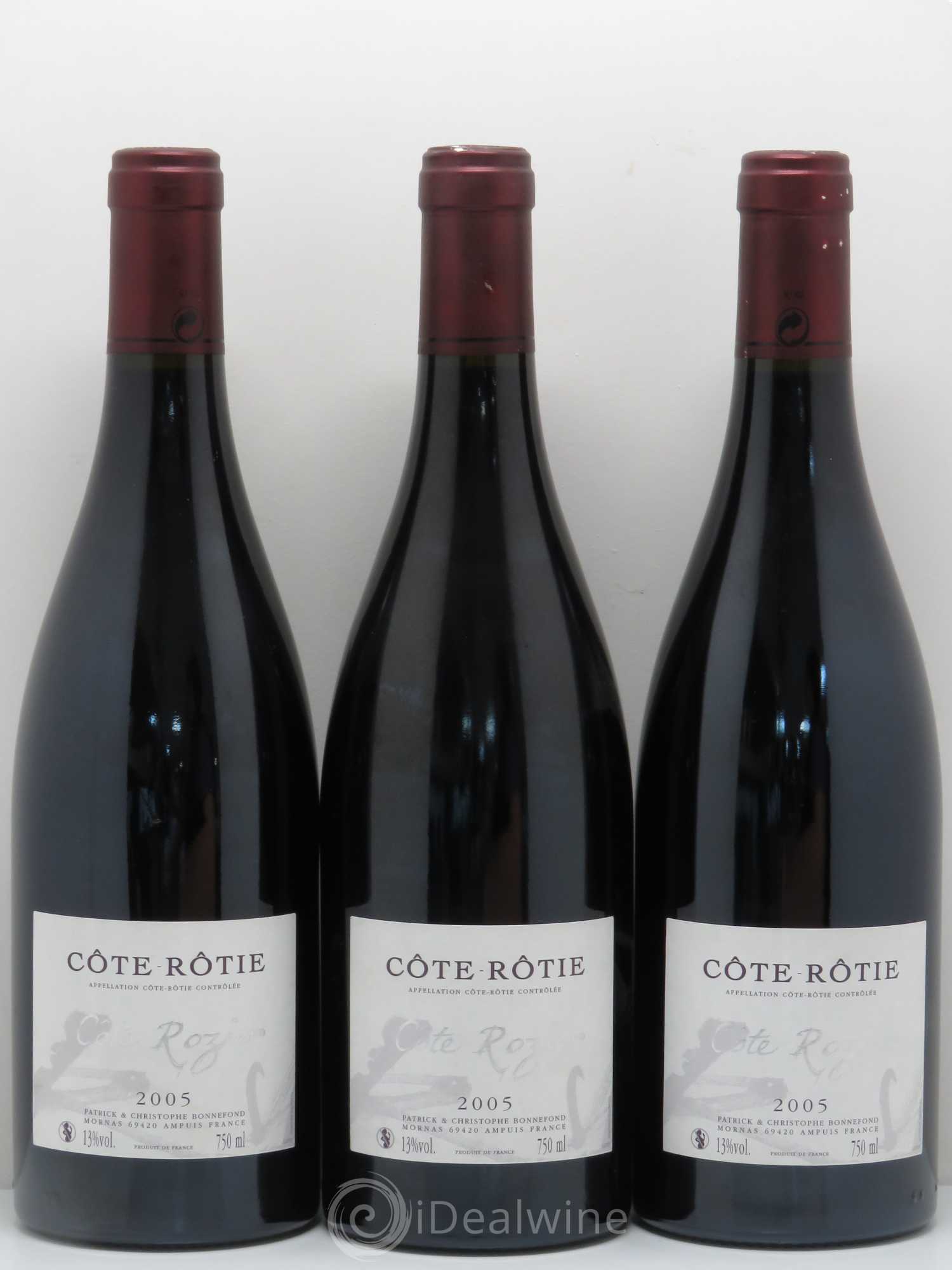 Côte-Rôtie Côte Rozier Domaine Bonnefond 2005 - Lot de 6 bouteilles - 1