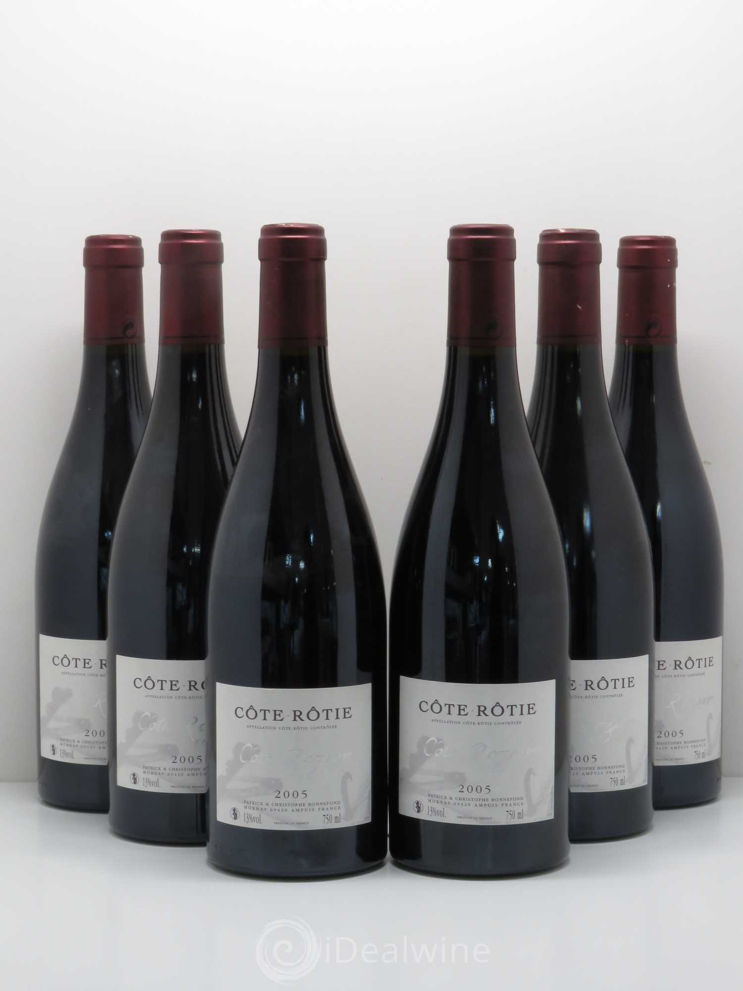 Côte-Rôtie Côte Rozier Domaine Bonnefond 2005 - Lot de 6 bouteilles - 0