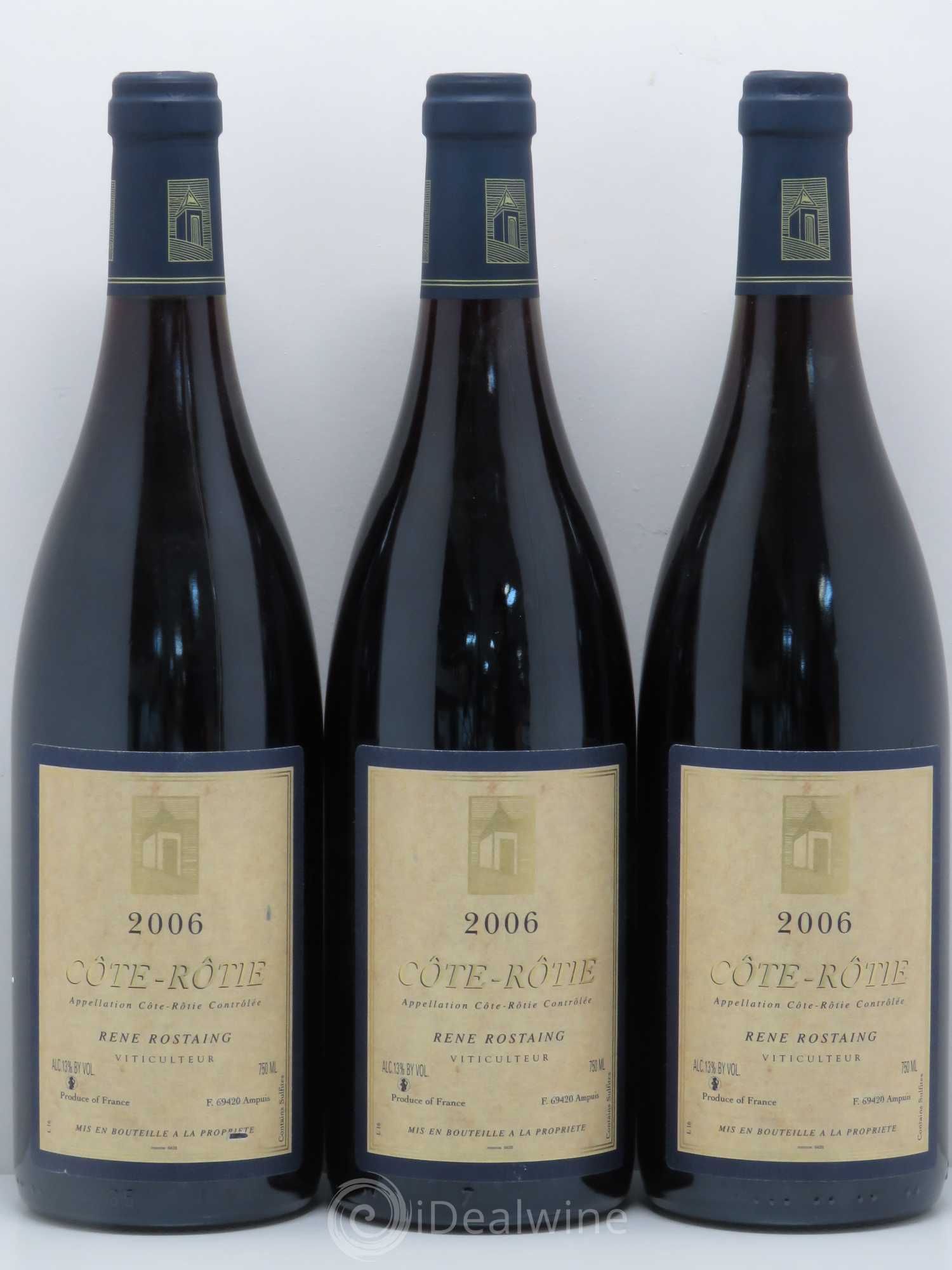 Côte-Rôtie René Rostaing 2006 - Lot of 3 bottles - 0
