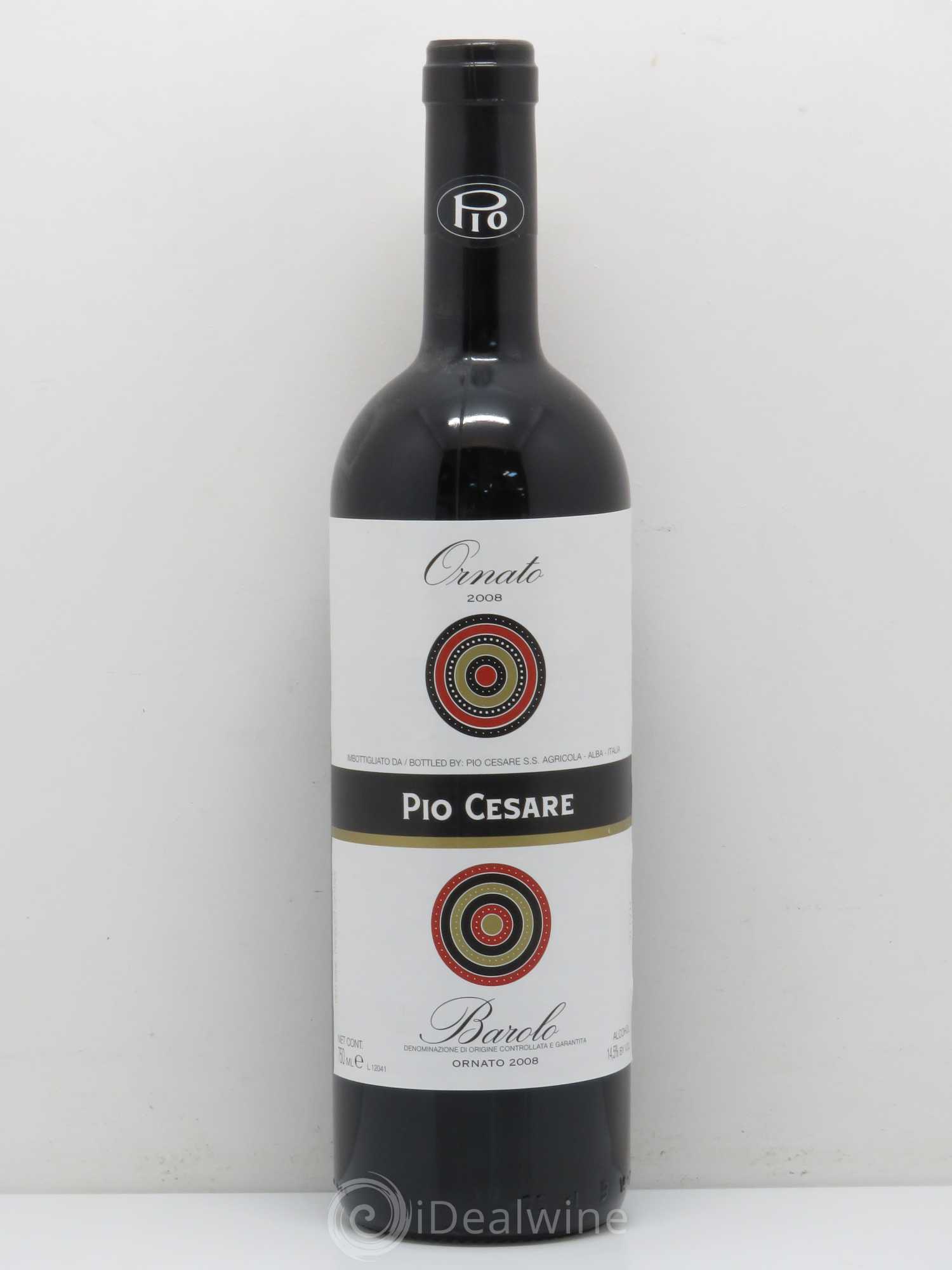 Barolo DOCG Pio Cesare Ornato 2008 - Lot de 1 bouteille - 0