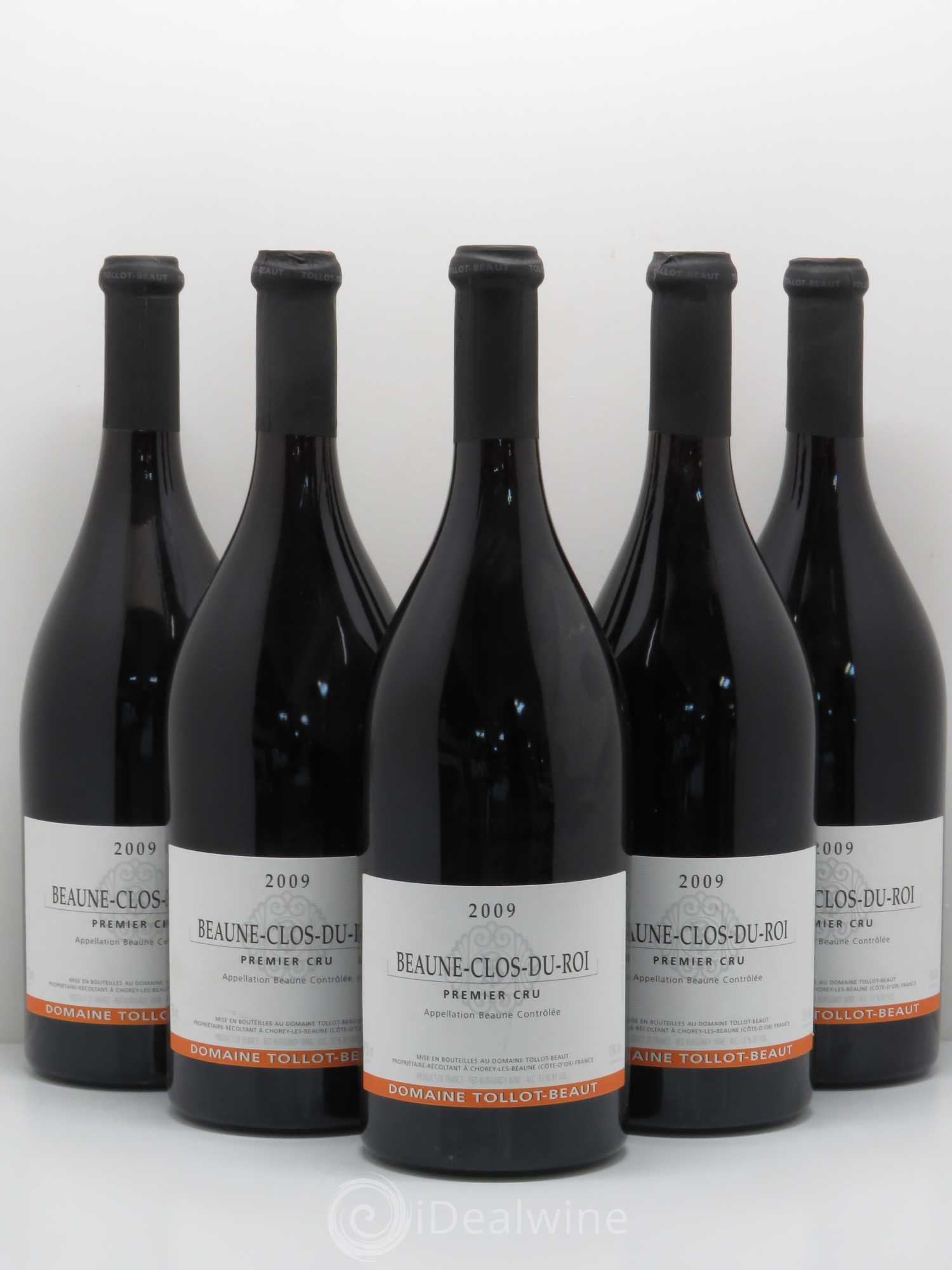 Beaune 1er Cru Clos du Roi Domaine Tollot Beaut 2009 - Posten von 5 Flaschen - 0