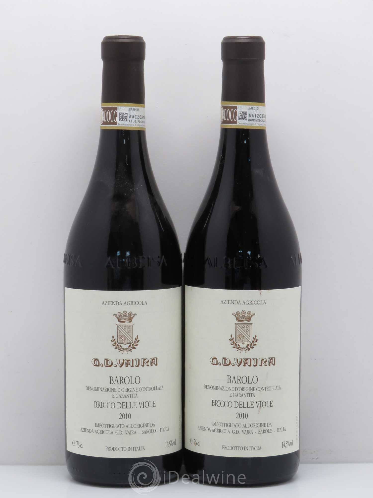 Barolo Bricco Delle Viole Vajra 2010 - Lotto di 2 bottiglie - 0