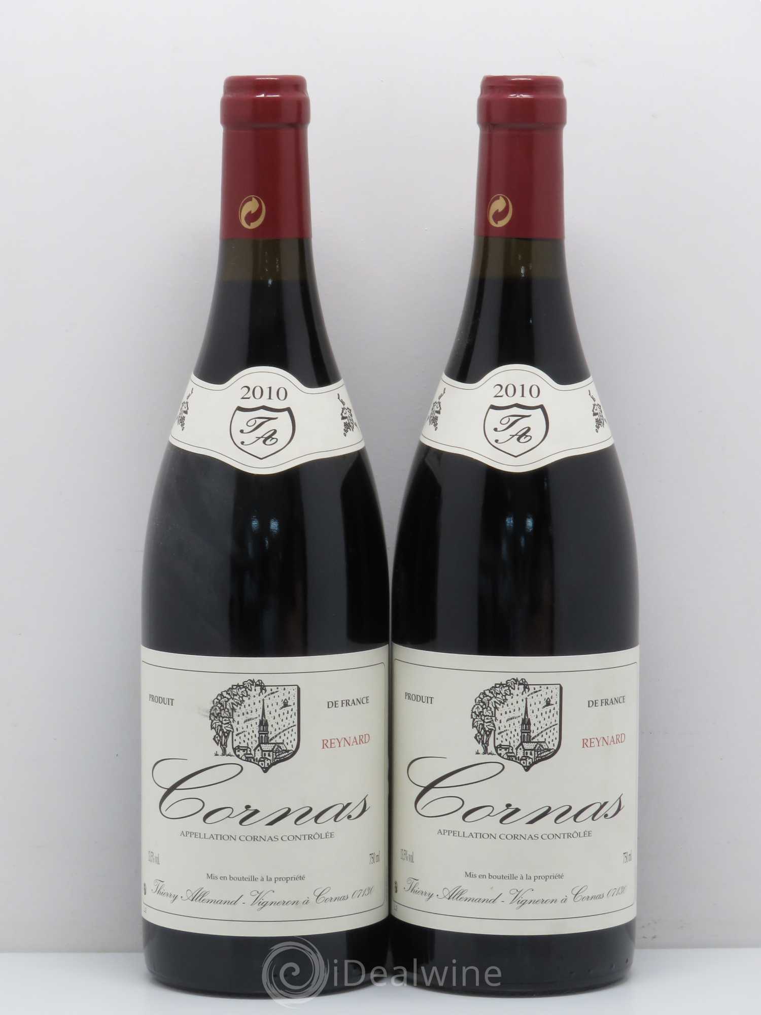 Cornas Reynard Thierry Allemand 2010 - Lot de 2 bouteilles - 0