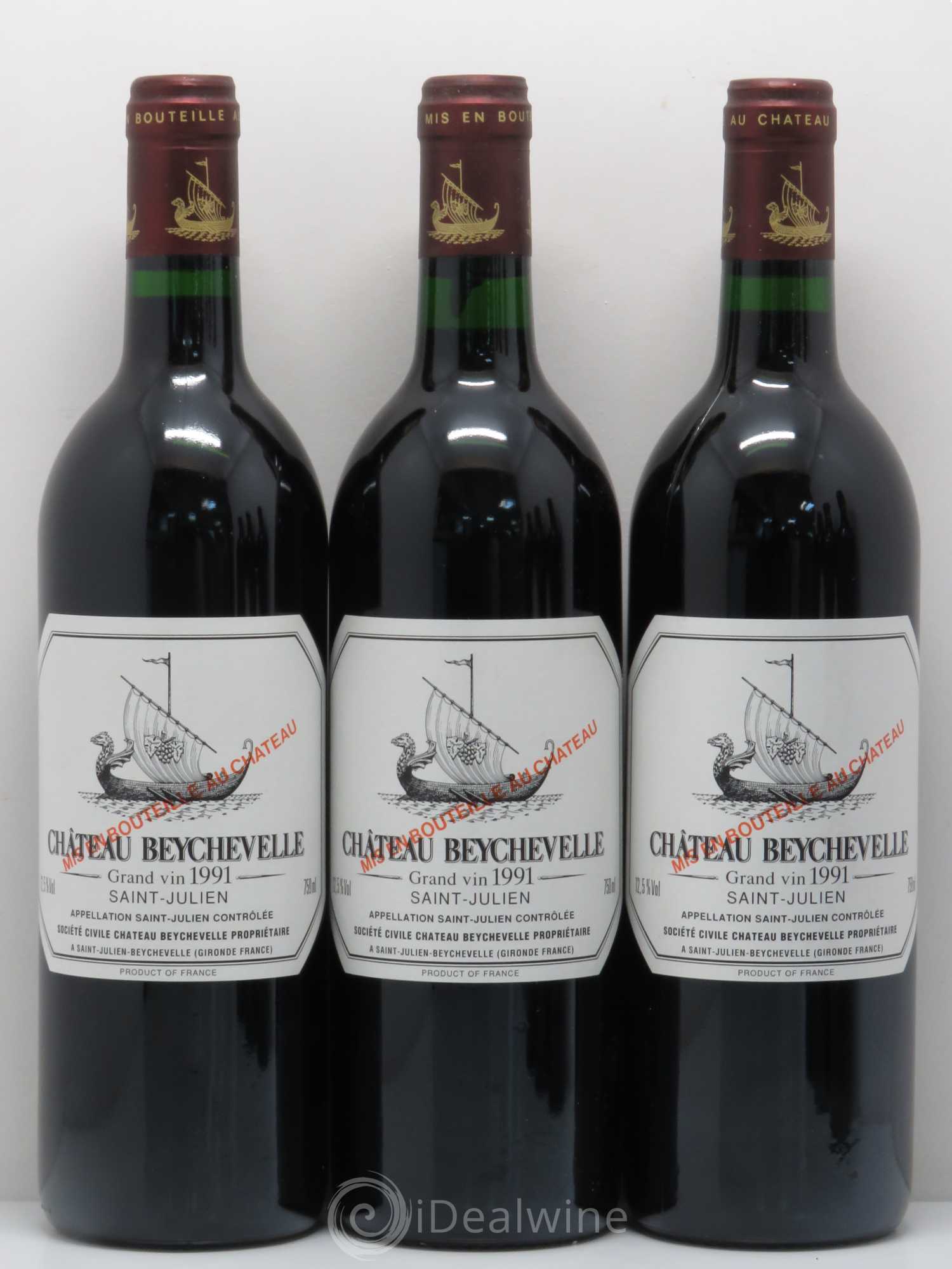 Château Beychevelle 4ème Grand Cru Classé 1991 - Lot de 6 bouteilles - 1