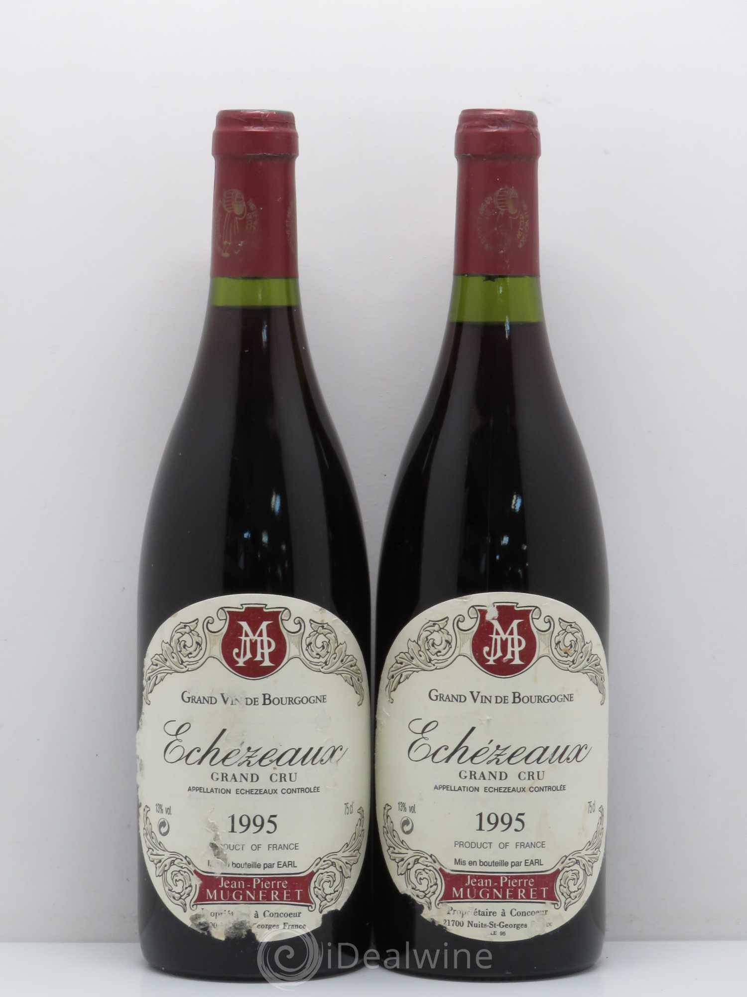 Echezeaux Grand Cru Domaine Jean-Pierre Mugneret 1995 - Lot de 2 bouteilles - 0