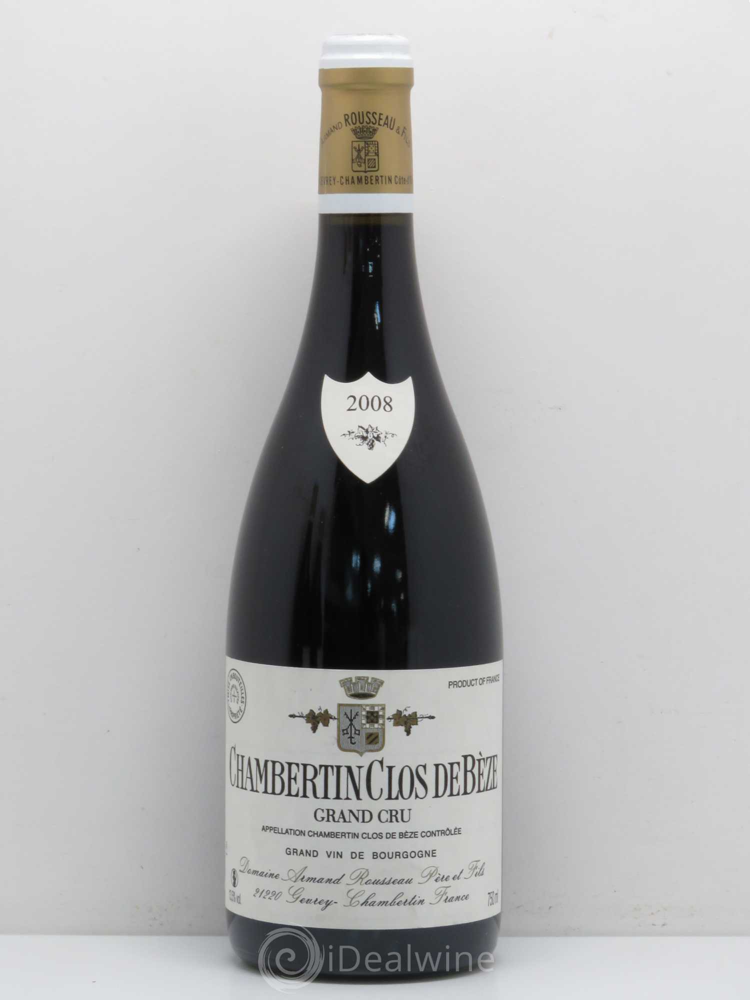 Verticale Chambertin Clos de Bèze Grand Cru Armand Rousseau (Domaine) Millésime 2005 - 2006 - 2007 - 2008 - 2009 - 2010 - Posten von 6 Flaschen - 7