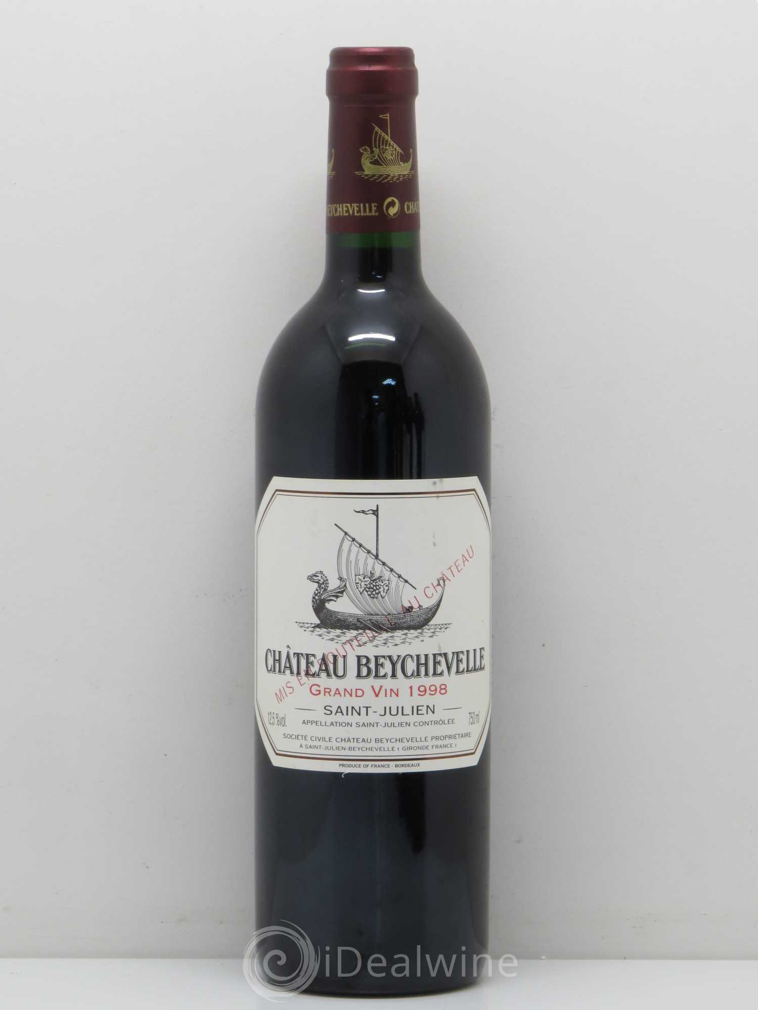 Château Beychevelle 4ème Grand Cru Classé 1998 - Lot de 1 bouteille - 0