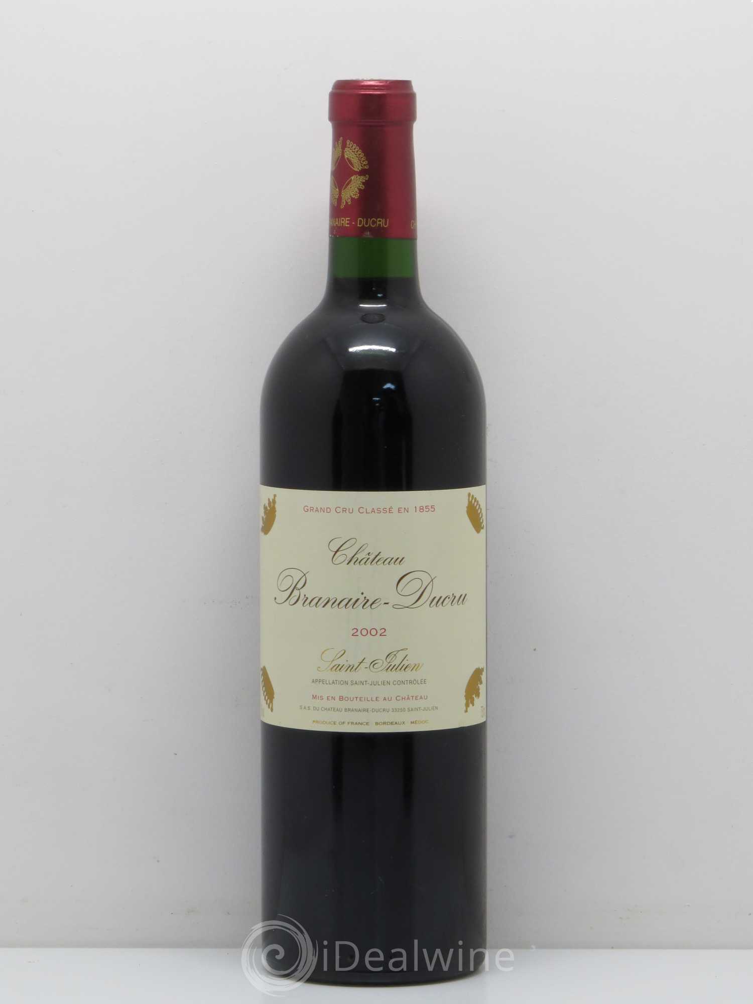 Château Branaire Ducru 4ème Grand Cru Classé 2002 - Lotto di 1 bottiglia - 0