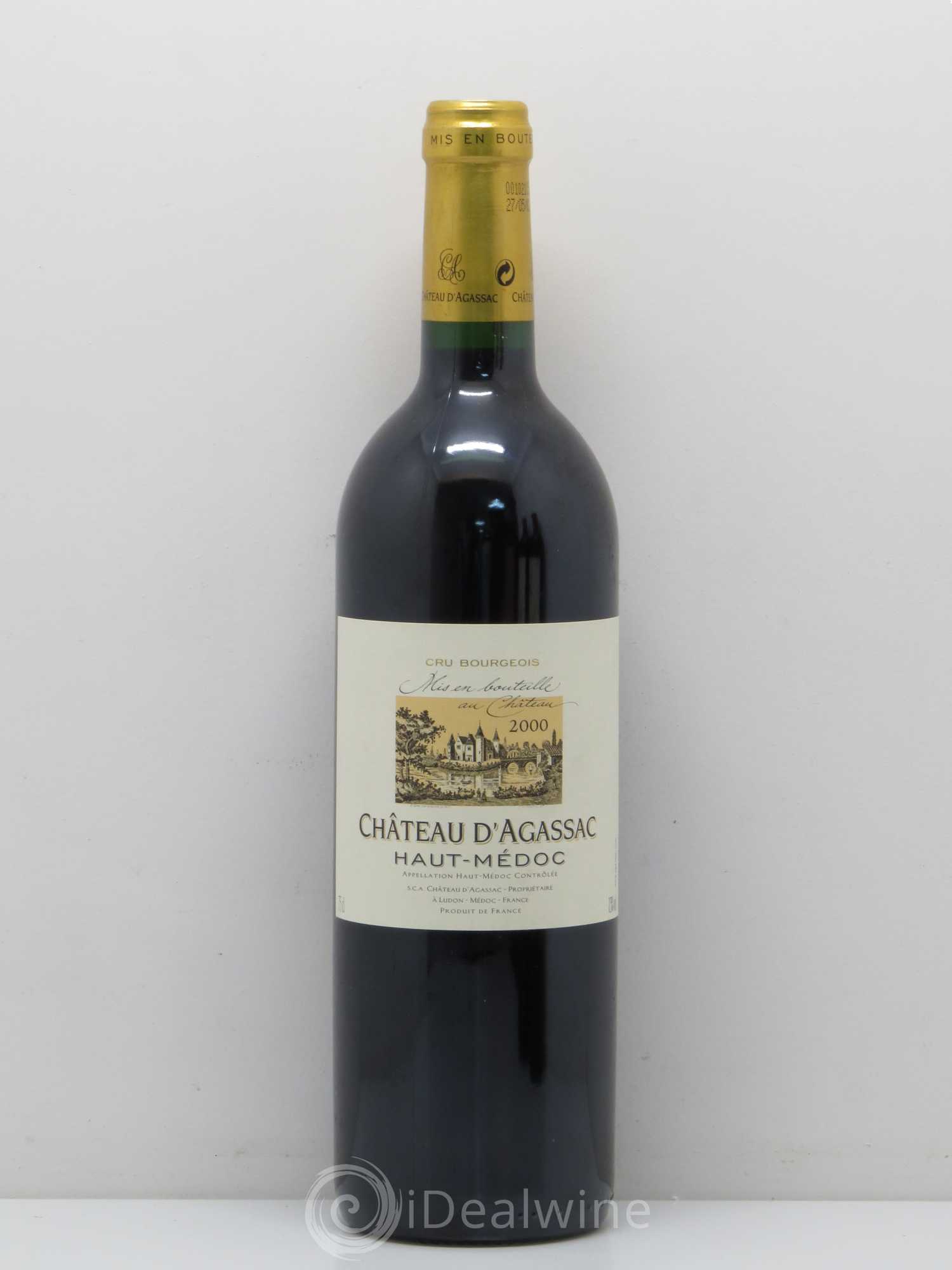 Château d' Agassac Cru Bourgeois 2000 - Lot de 1 bouteille - 0