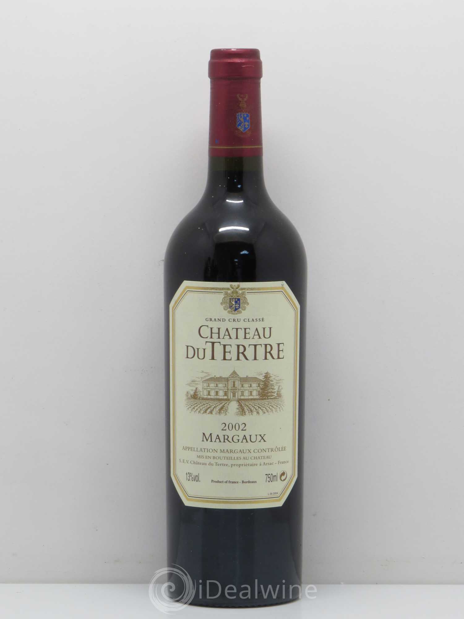 Château du Tertre 5ème Grand Cru Classé 2002 - Lot de 1 bouteille - 0
