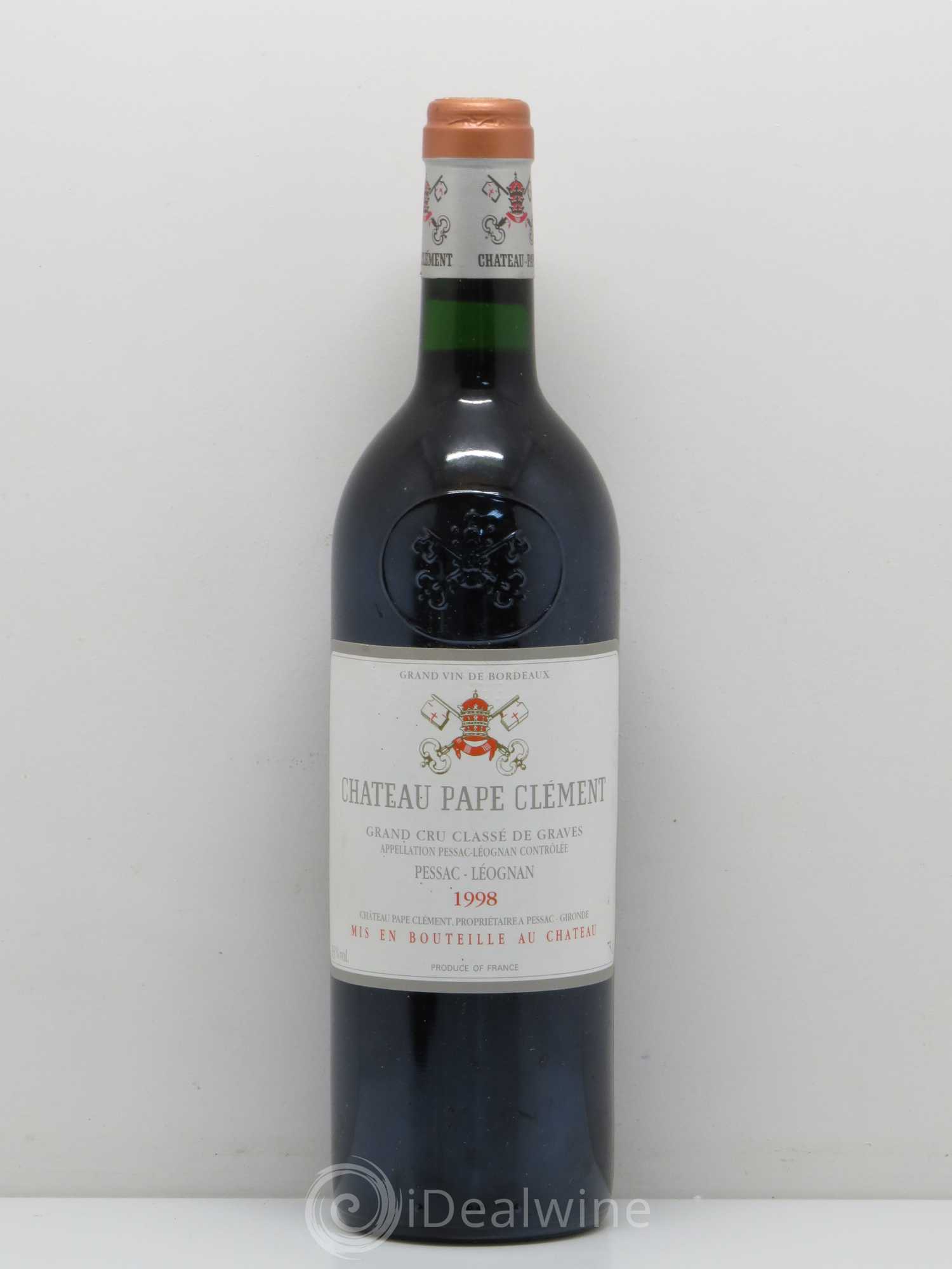 Château Pape Clément Cru Classé de Graves 1998 - Lot de 1 bouteille - 0
