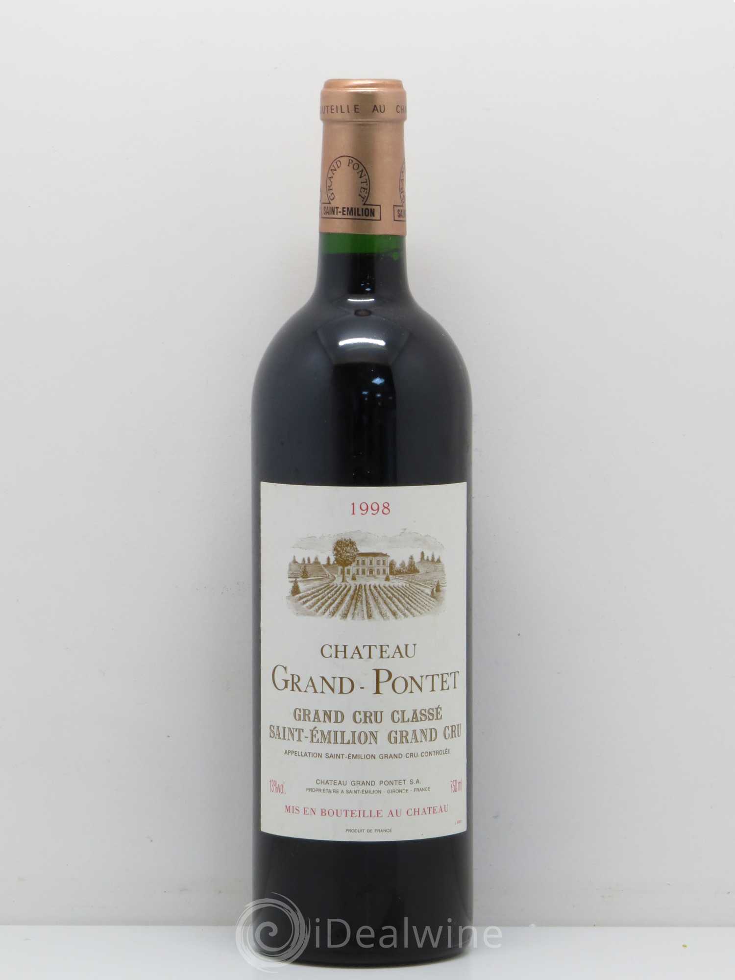 Château Grand Pontet Grand Cru Classé 1998 - Lot de 1 bouteille - 0