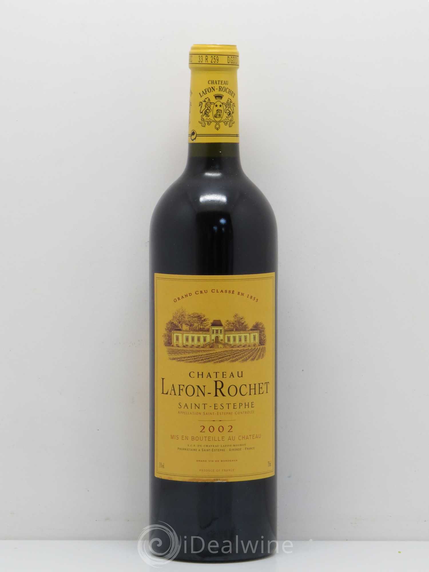 Château Lafon Rochet 4ème Grand Cru Classé 2002 - Lot de 1 bouteille - 0