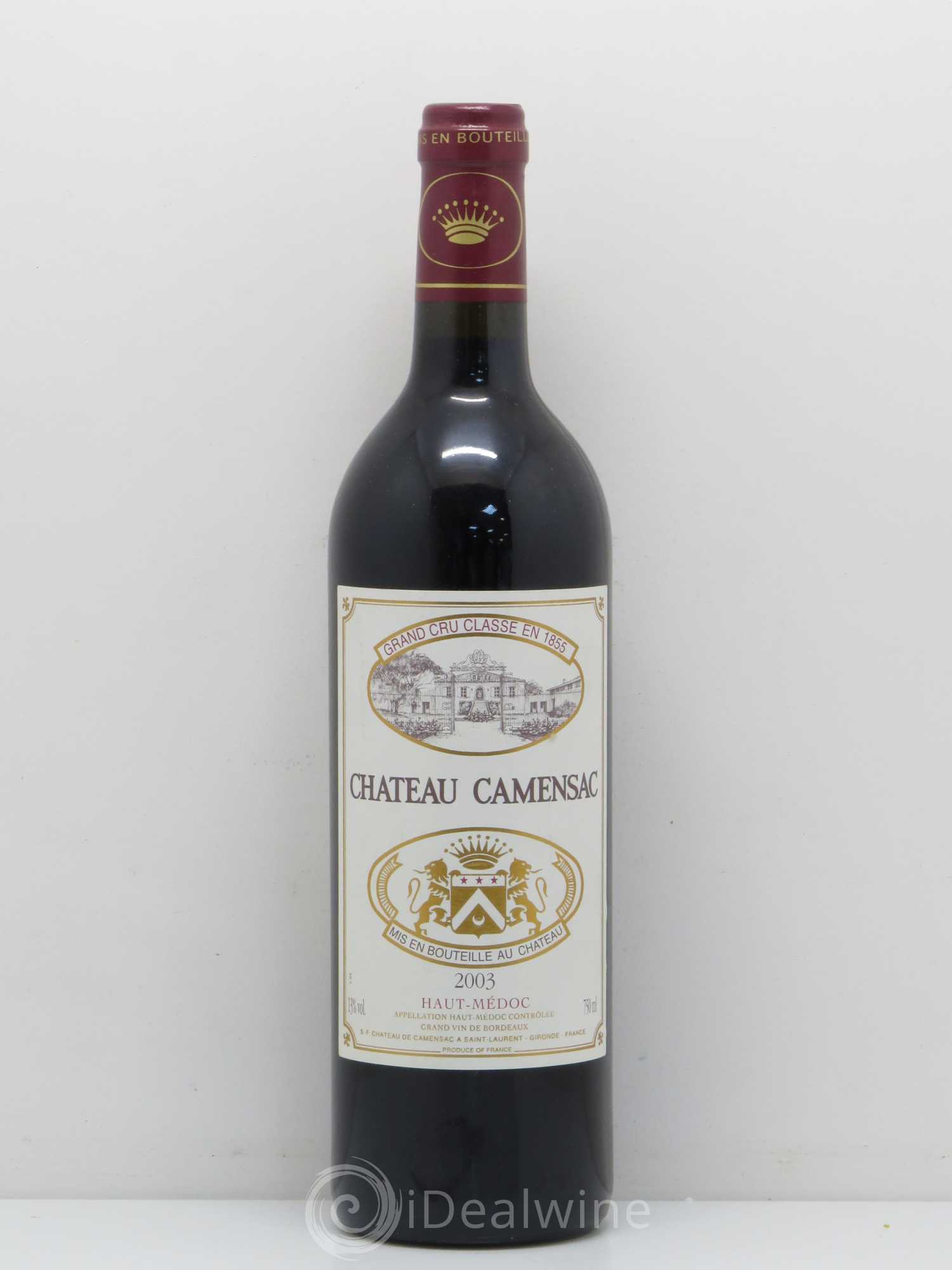 Château Camensac 5ème Grand Cru Classé 2003 - Lot de 1 bouteille - 0