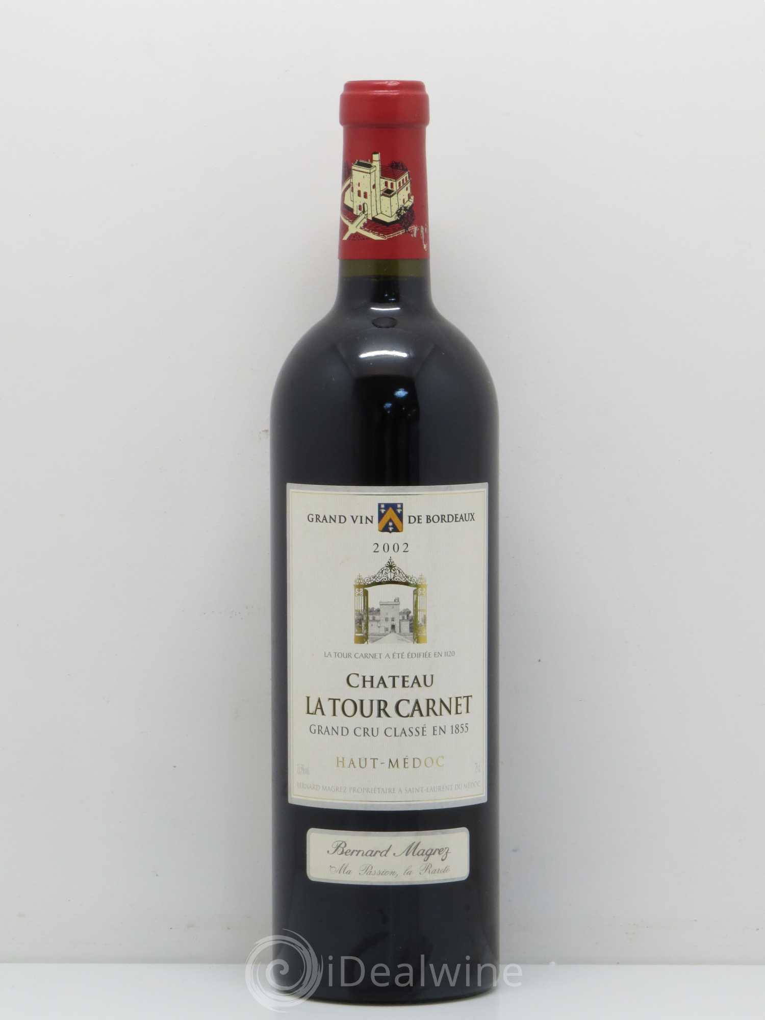 Château la Tour Carnet 4ème Grand Cru Classé 2002 - Lot de 1 bouteille - 0