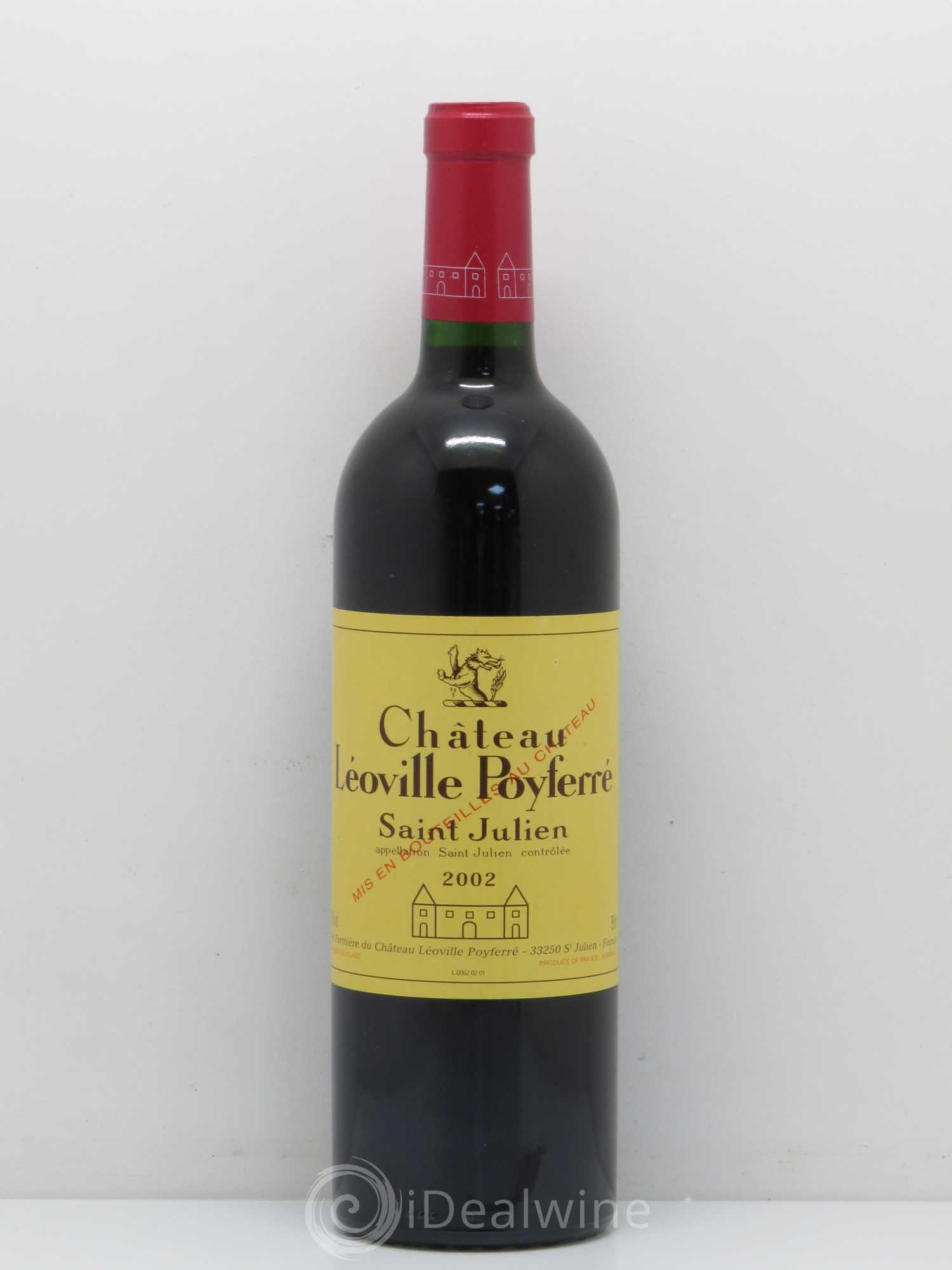 Château Léoville Poyferré 2ème Grand Cru Classé 2002 - Lot de 1 bouteille - 0