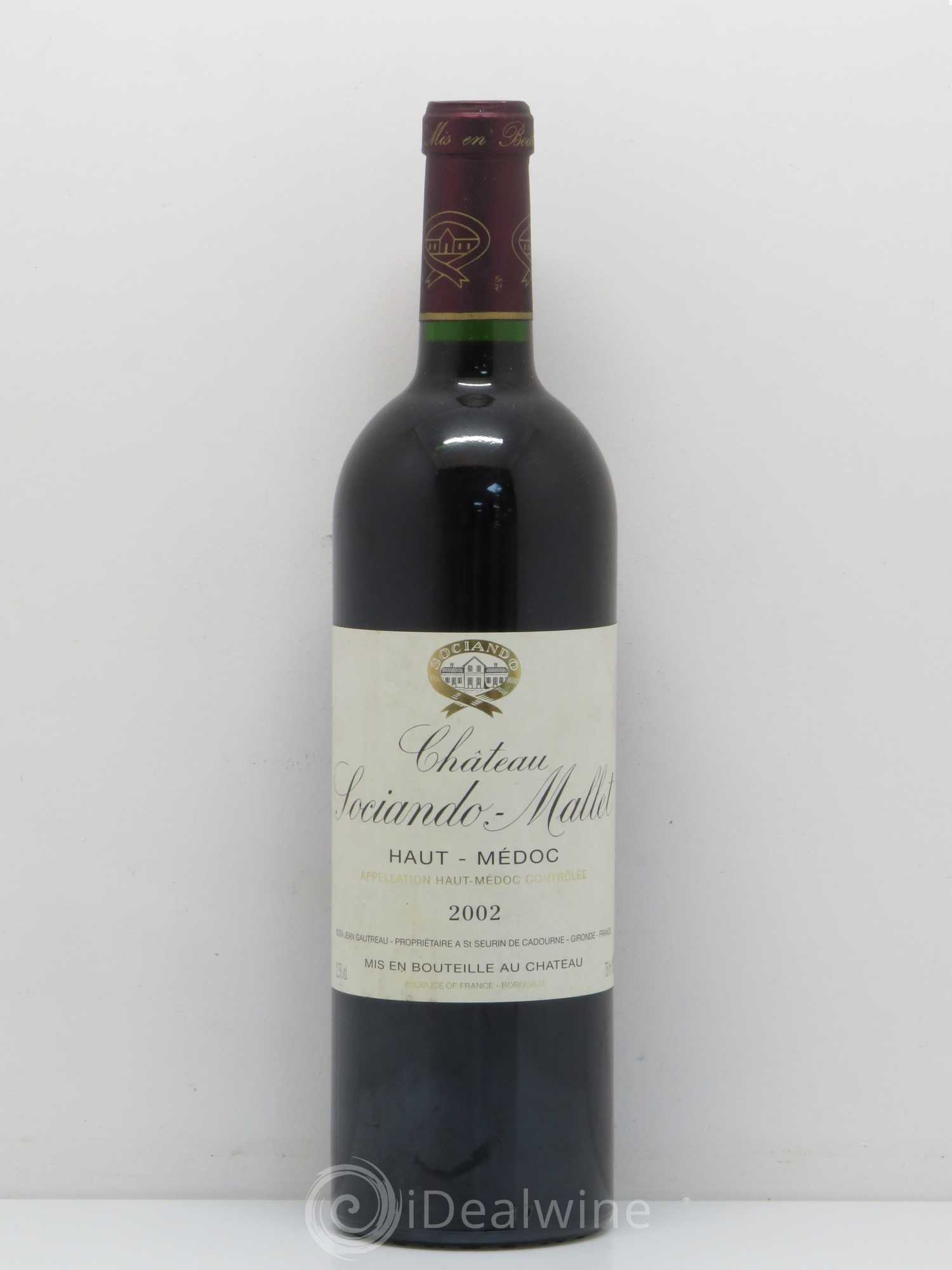 Château Sociando Mallet 2002 - Lot de 1 bouteille - 0