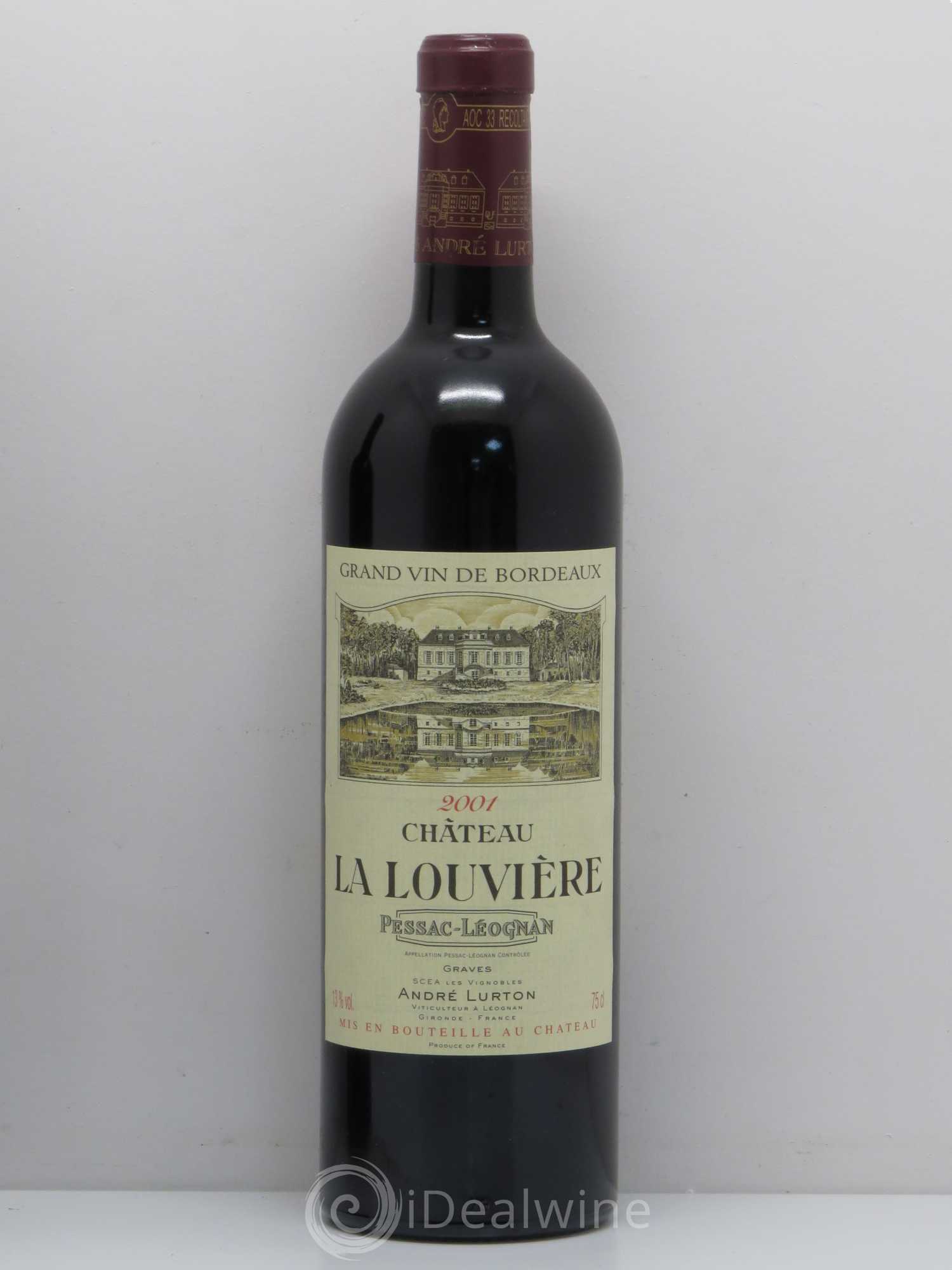 Château la Louvière 2001 - Lot de 1 bouteille - 0