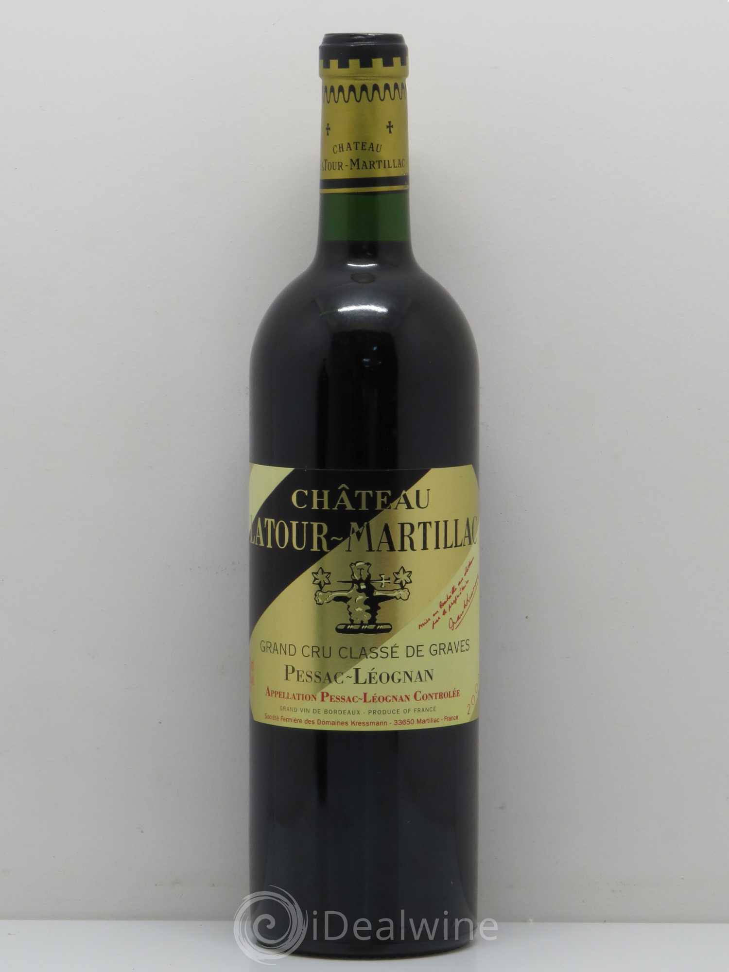 Château Latour-Martillac Cru Classé de Graves 2003 - Lot de 1 bouteille - 0