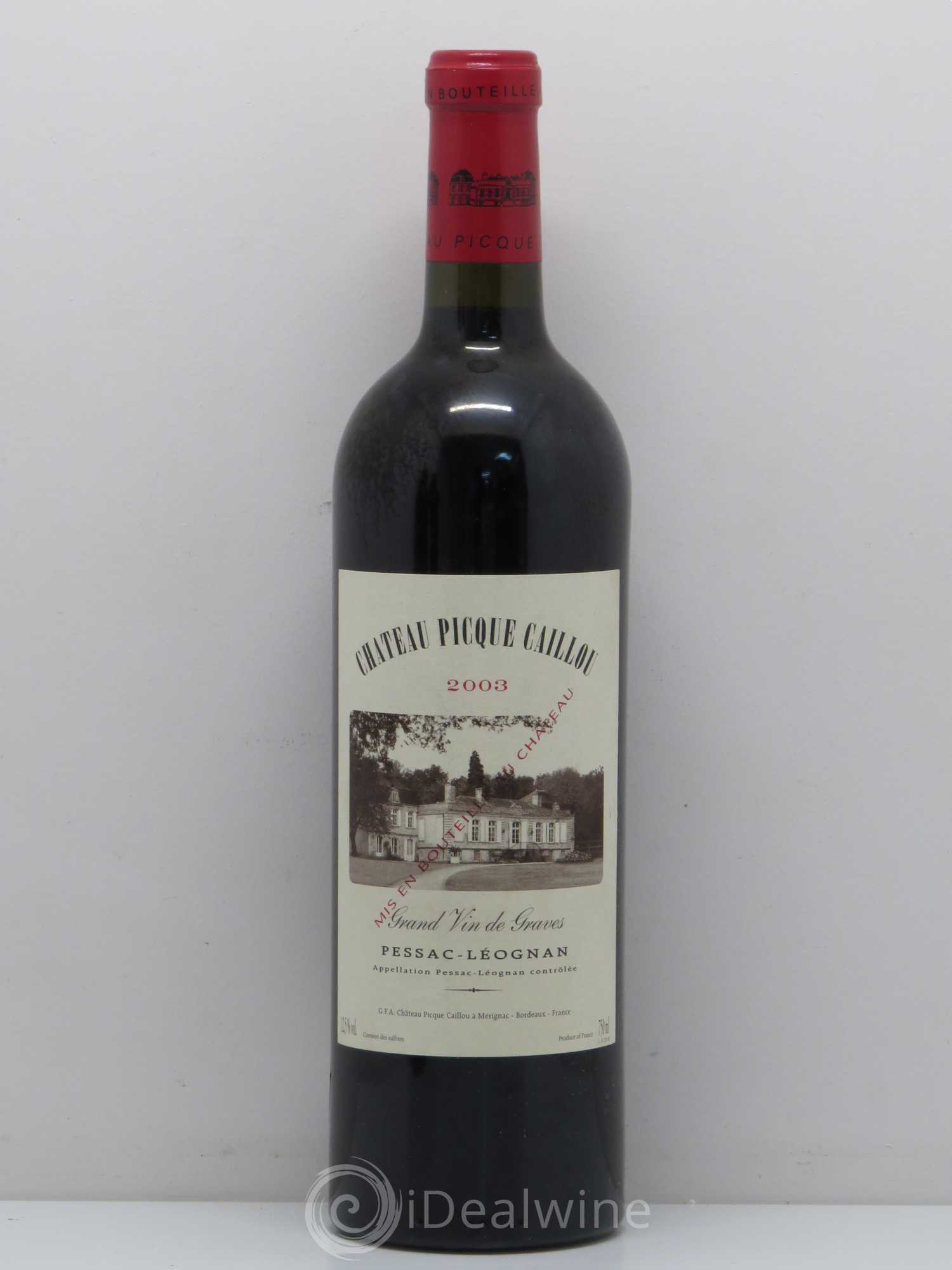 Château Picque Caillou 2003 - Lot de 1 bouteille - 0