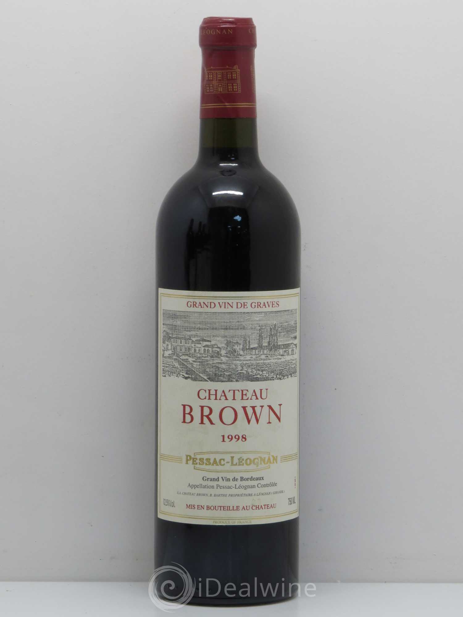 Château Brown 1998 - Lot de 1 bouteille - 0