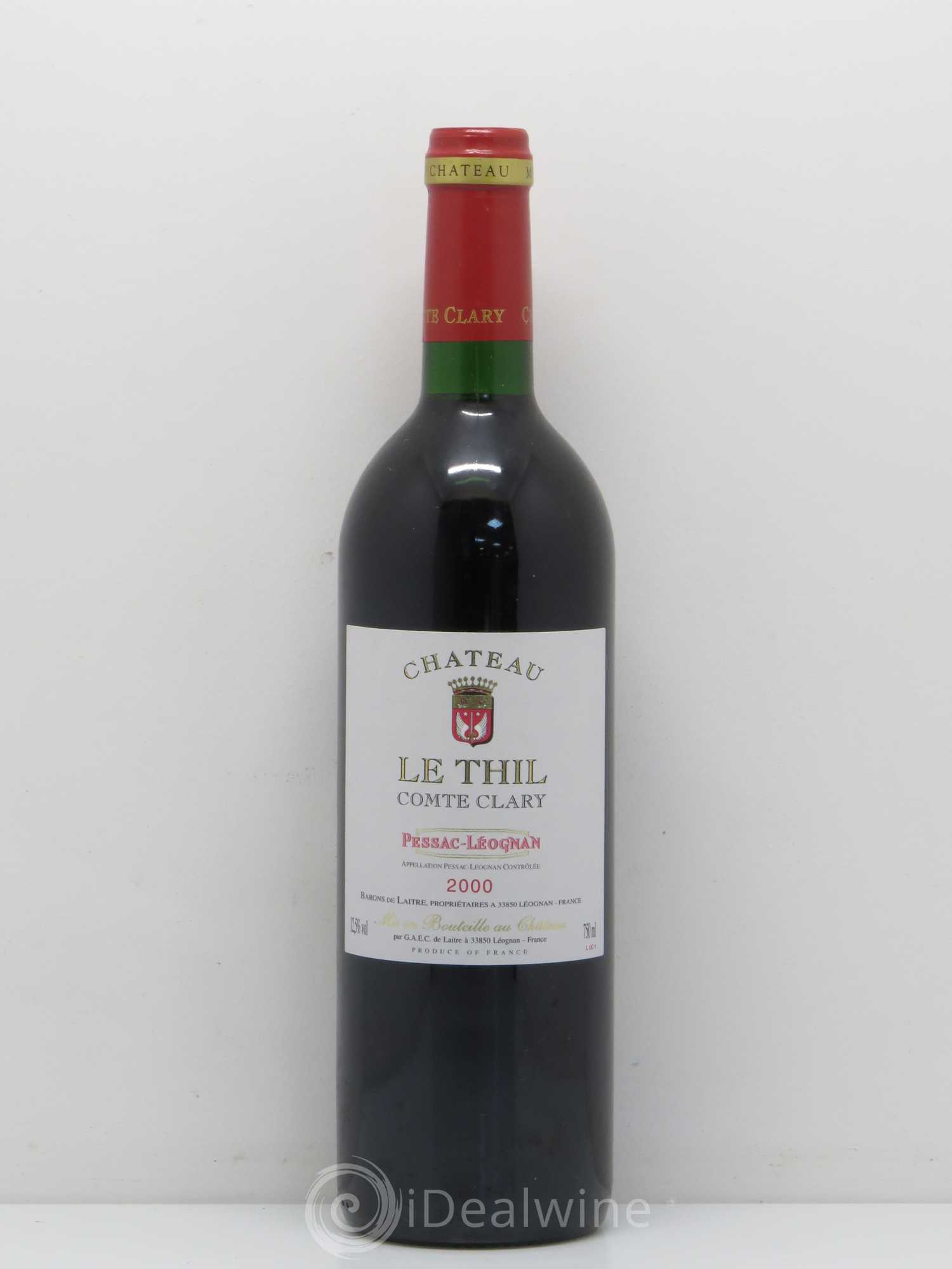 Château le Thil Comte Clary (sans prix de réserve) 2000 - Lot de 1 bouteille - 0
